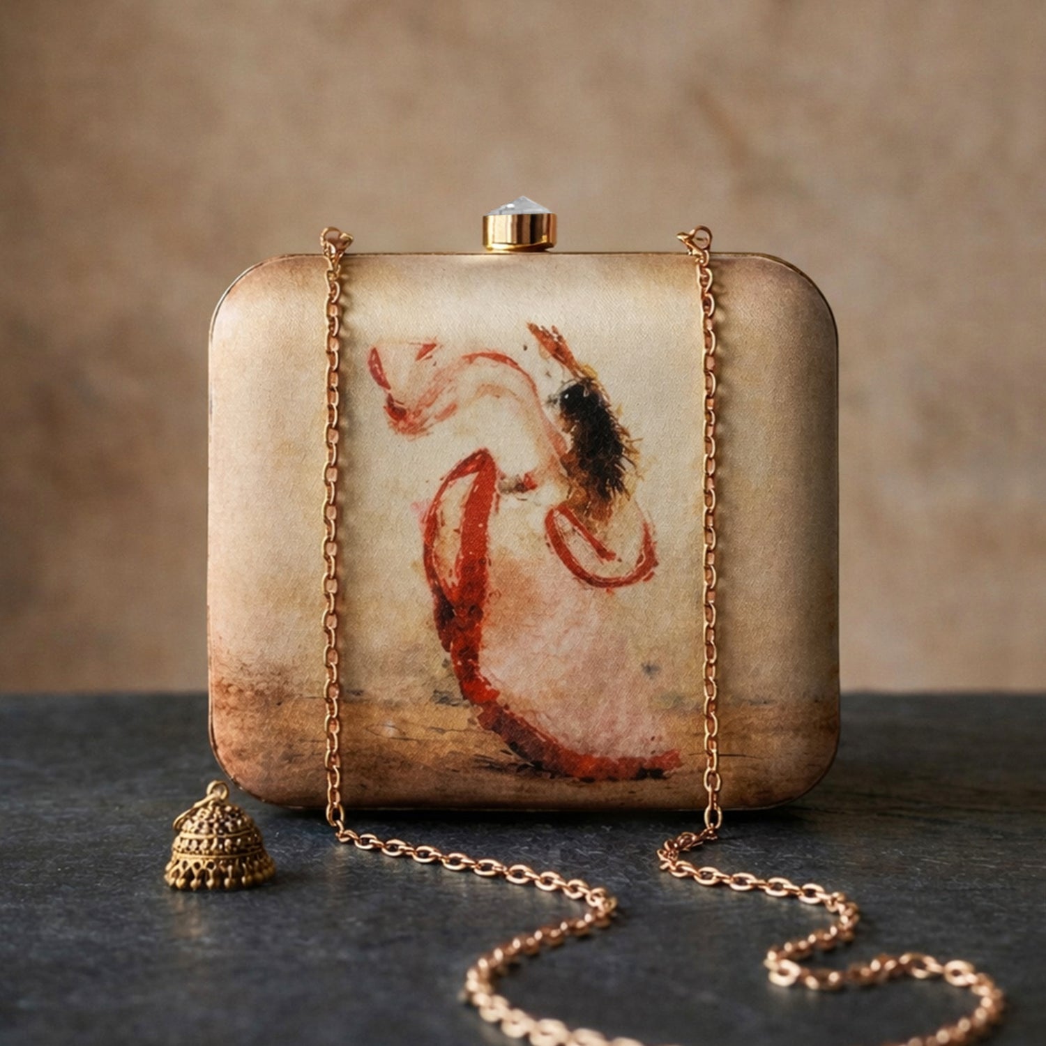 Artklim Ethereal Motion Printed Clutch