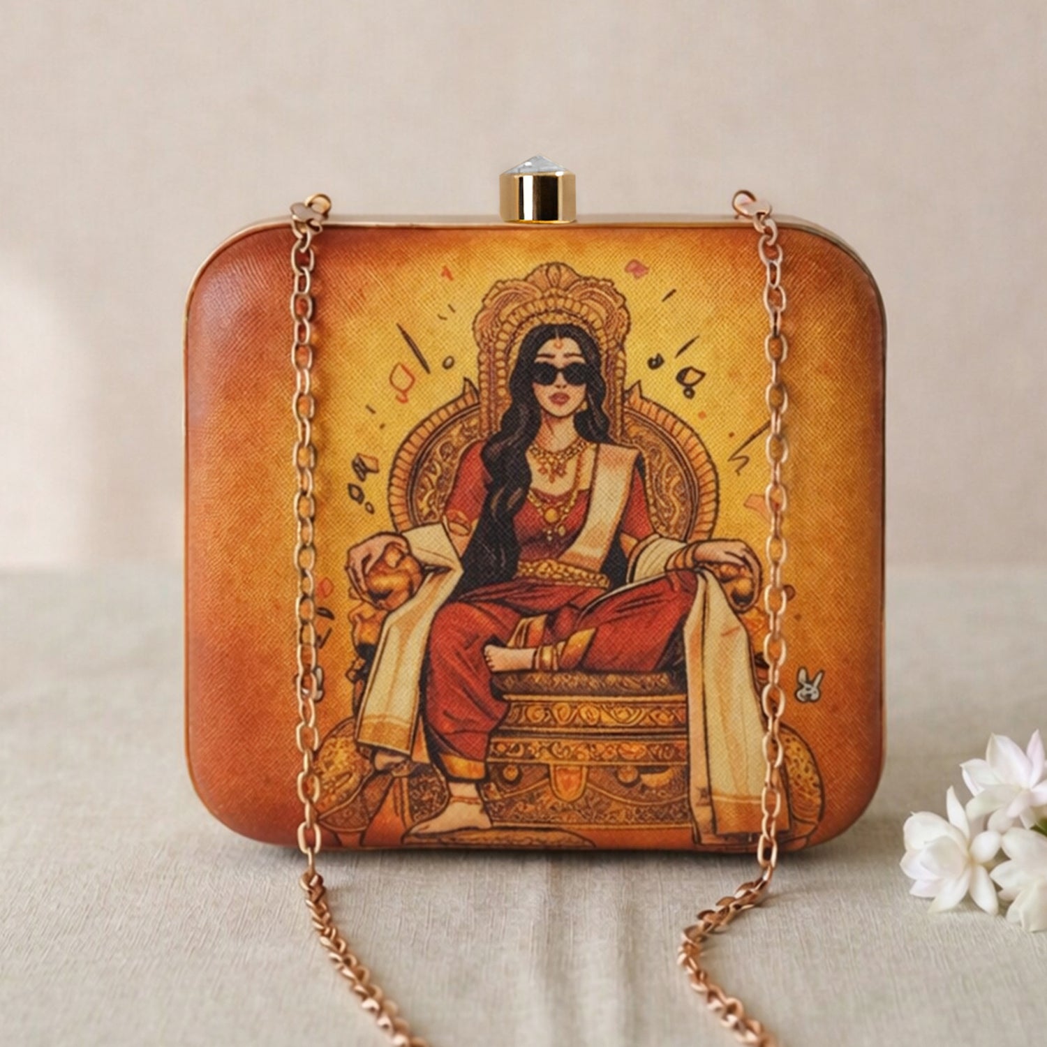 Artklim The Modern Goddess Reimagined Printed Clutch