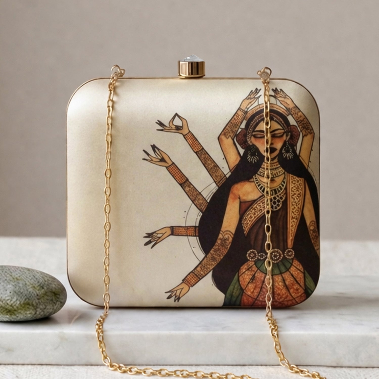 Artklim Tradition Dance Printed Clutch