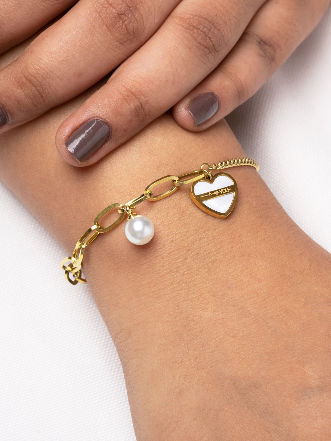 Artklim Gold Heart Bracelet