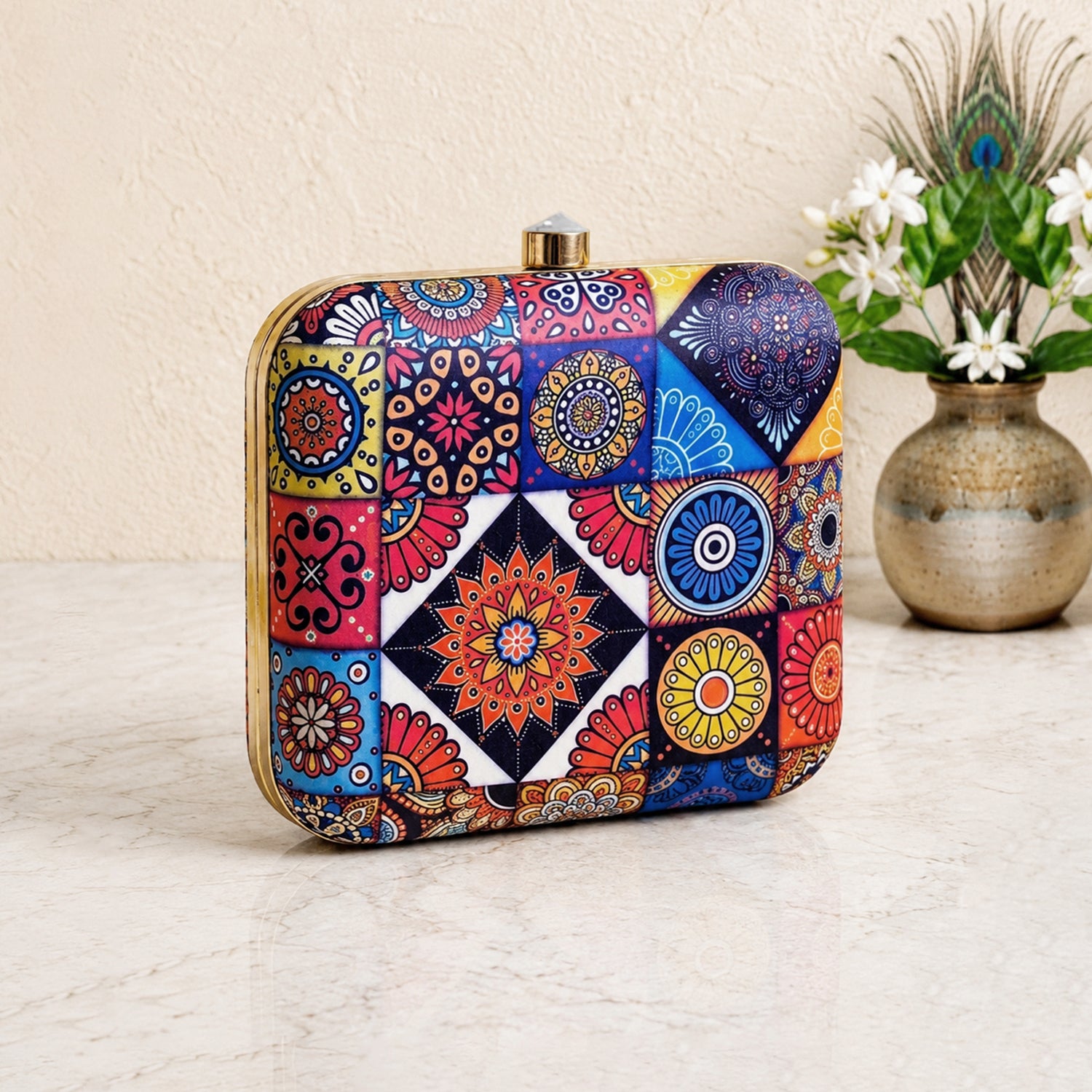 Artklim Multipattern Mandala Clutch