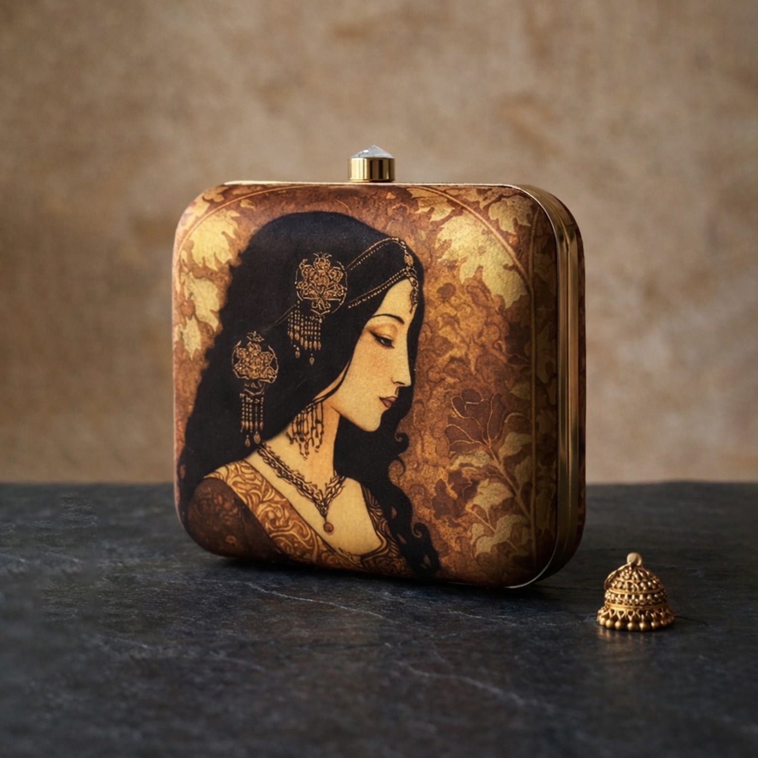 Artklim Royal Heritage Muse Printed Clutch