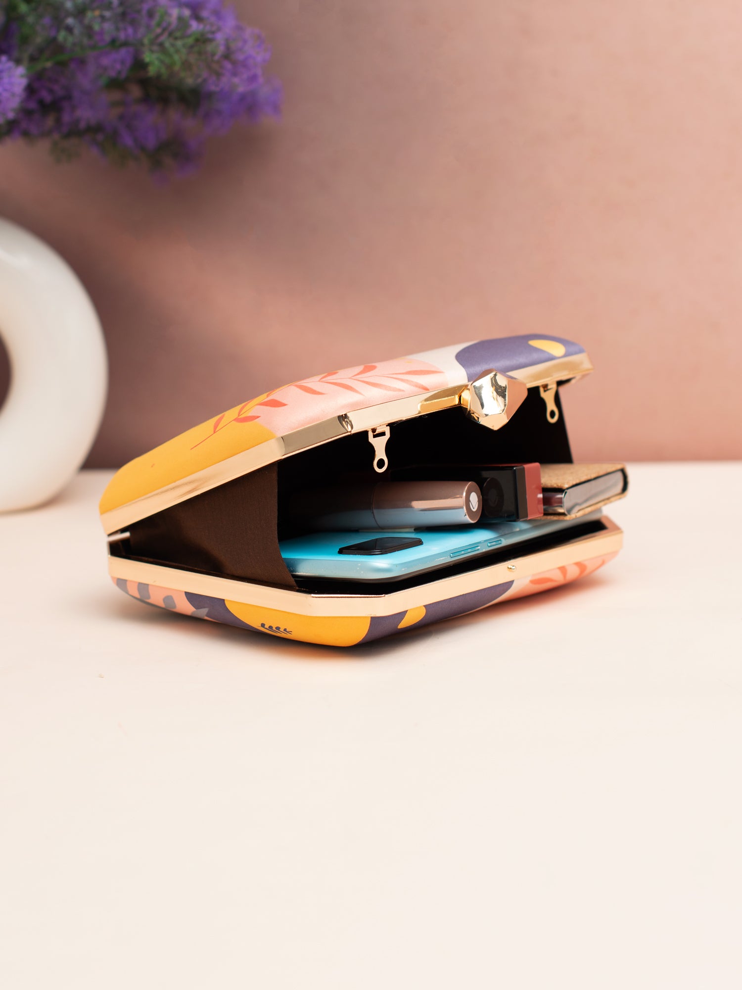 Artklim Sunlit Silhouette Printed Clutch