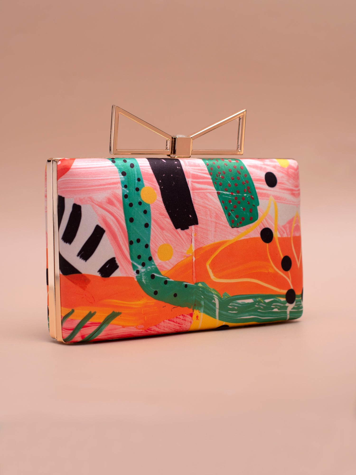 Artklim Leafy Luxe Printed Clutch