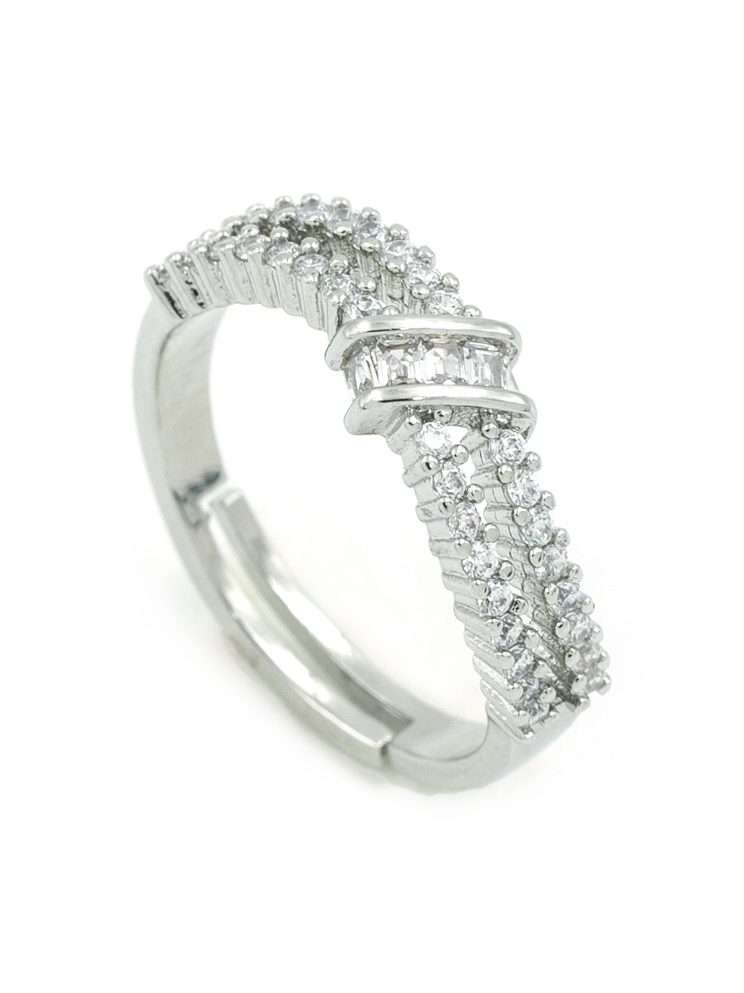 Artklim Sliver- Tone Eternal Grace Anti-Tarnish Ring