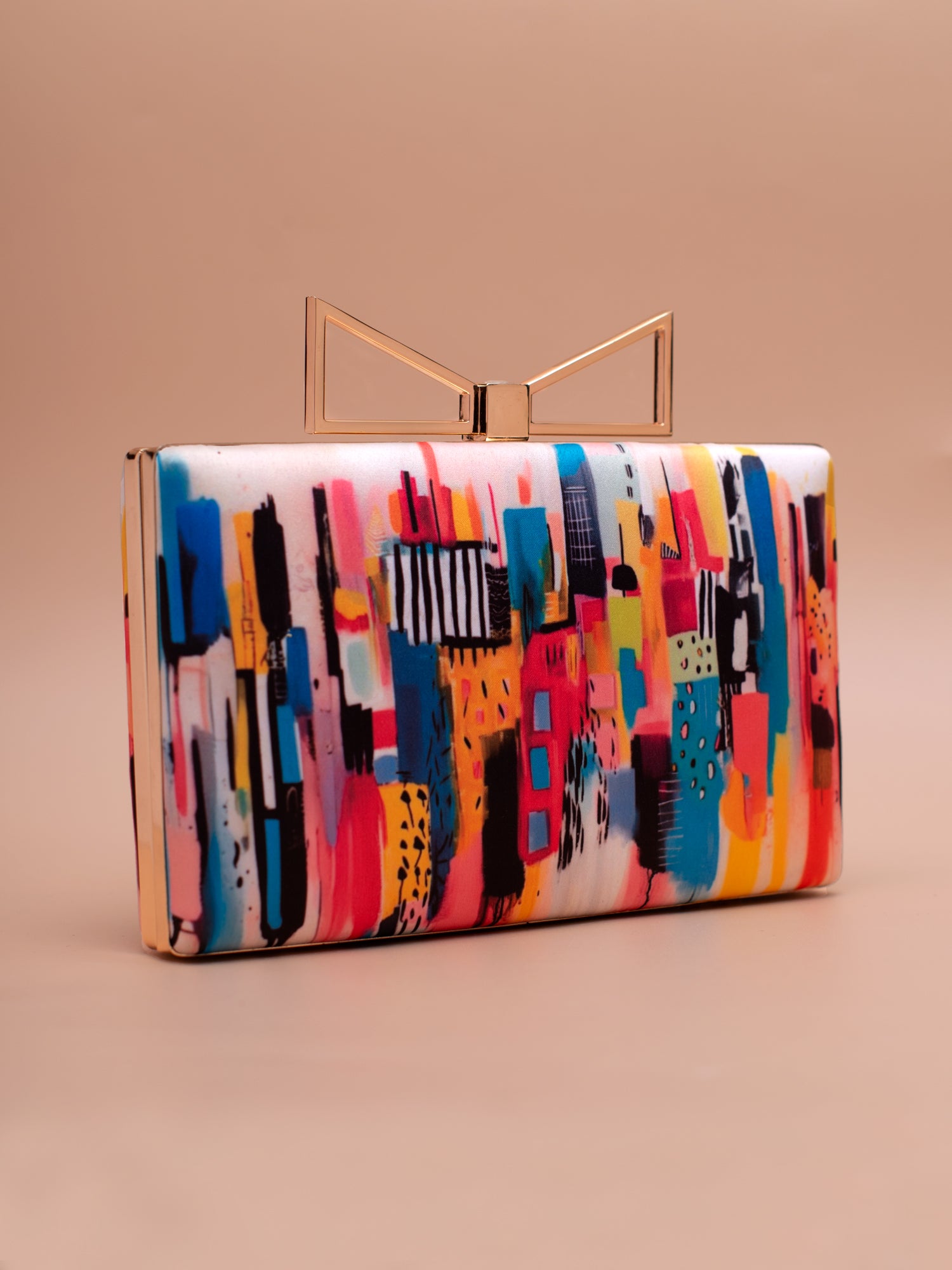 Artklim Skyline Pop Printed Clutch