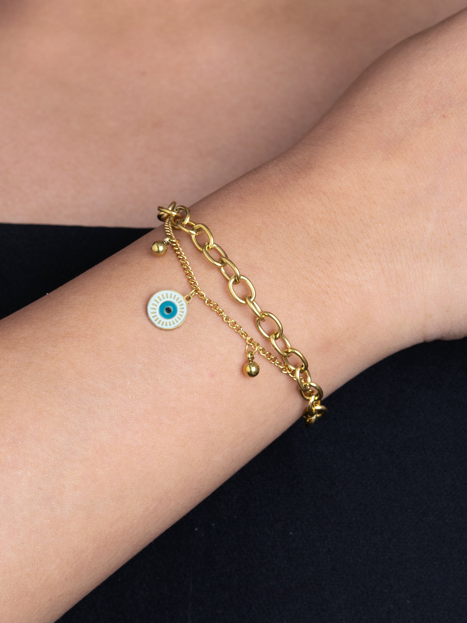 Artklim Gold Evil Eye Bracelet