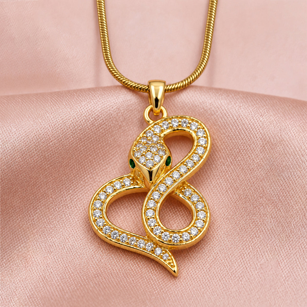 Artklim Elegant Infinity Crystal Cut Anti-Tarnish Pendant Necklace
