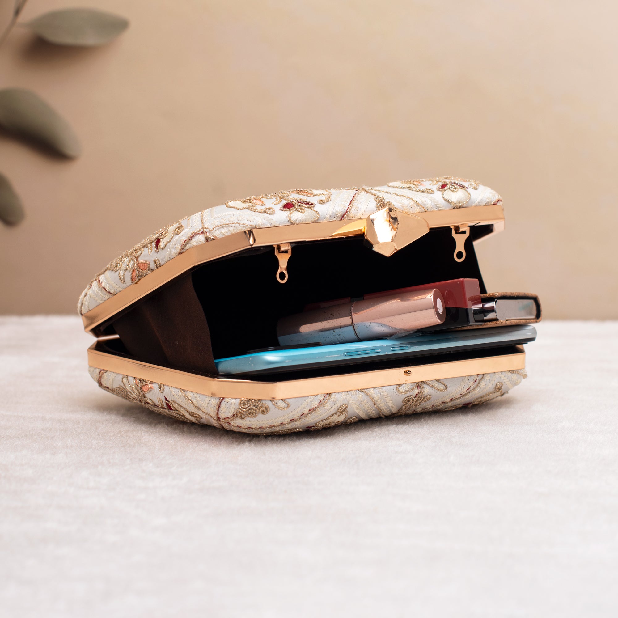 Artklim Mirror Mandala Embroidery Clutch