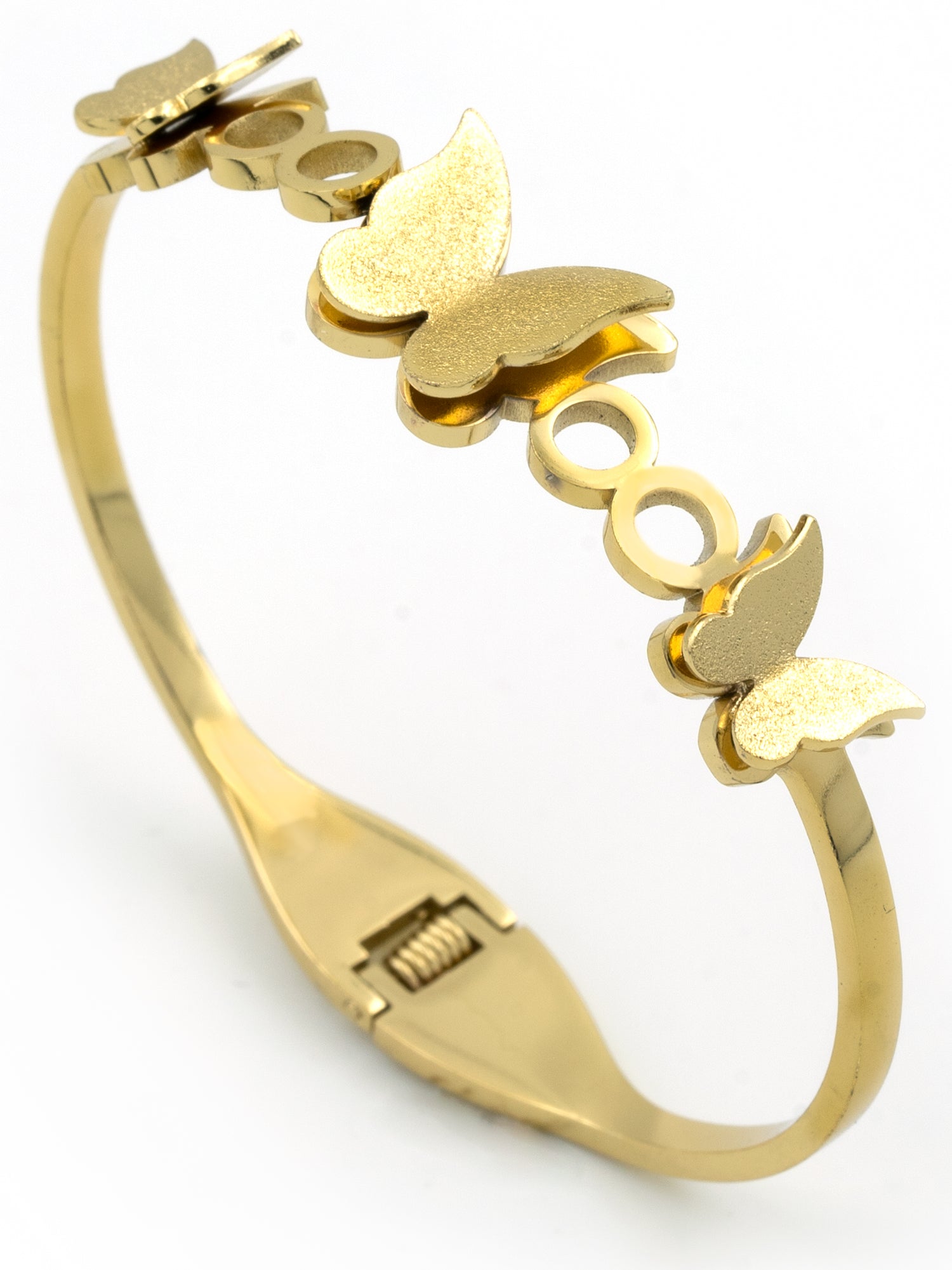 Artklim Gold Plated Butterfly Anti Tarnish Charm Bracelet