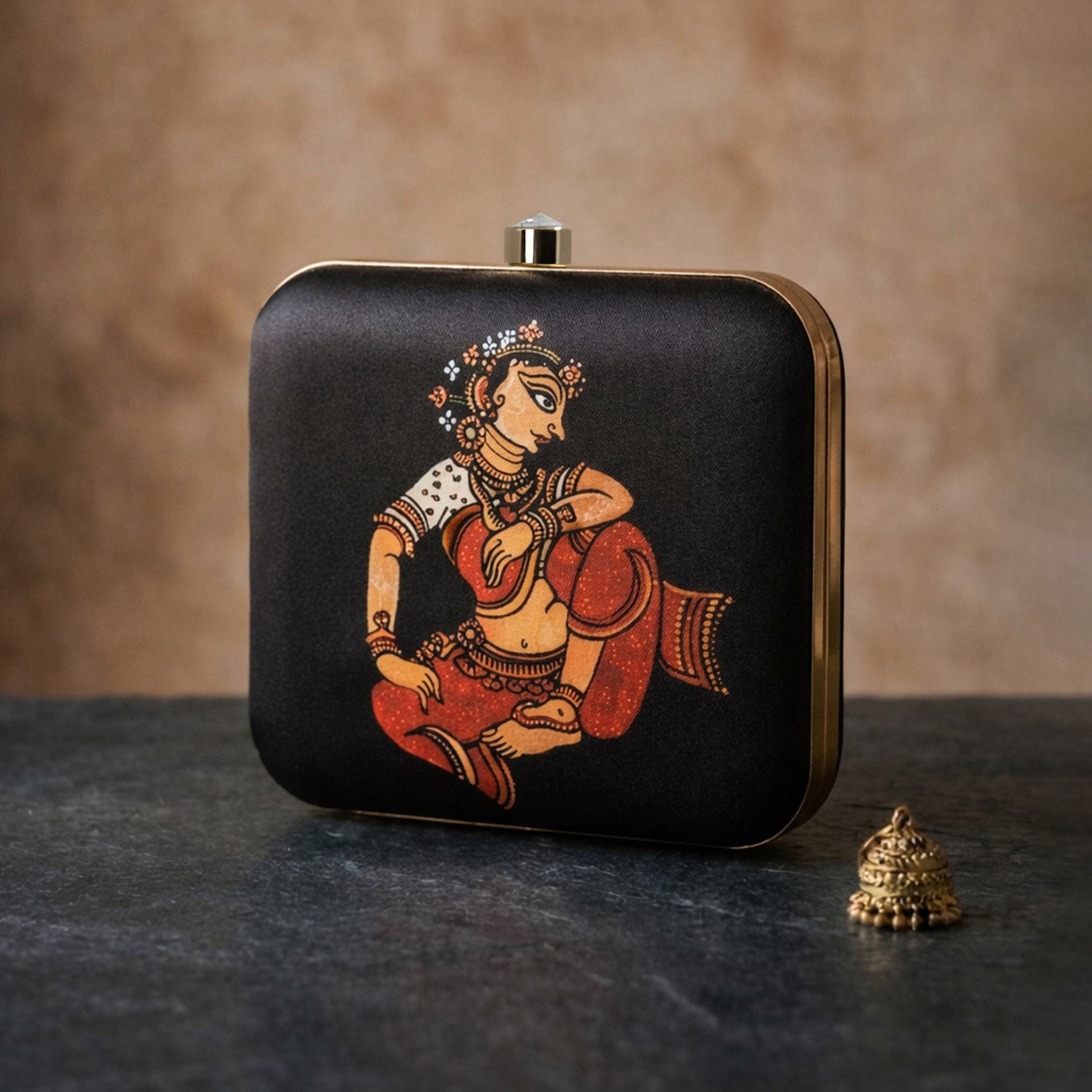 Artklim Folk Rhythm Dancer Printed Clutch
