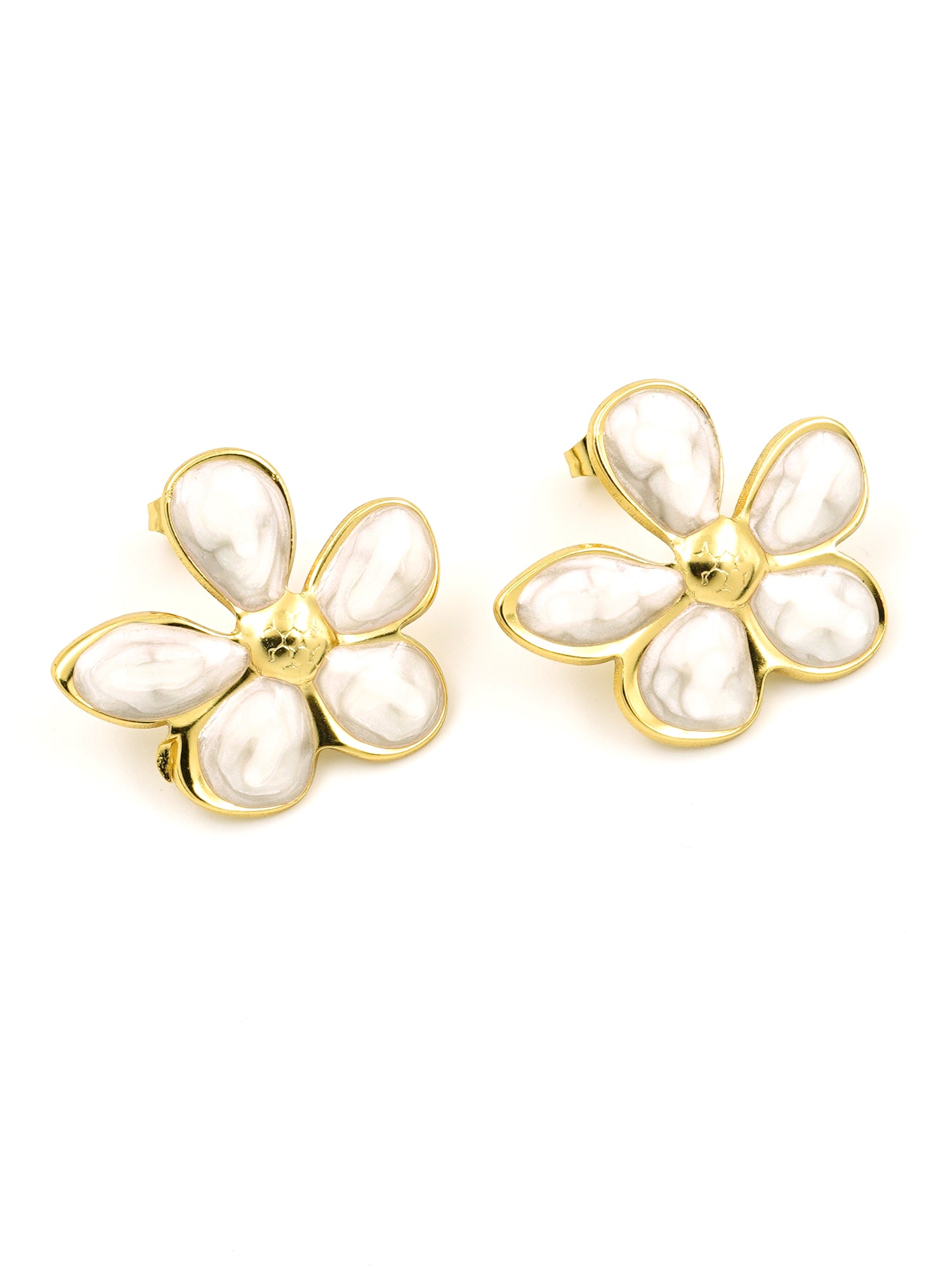 Artklim Floral Glow Studs Anti-Tarnish Earrings
