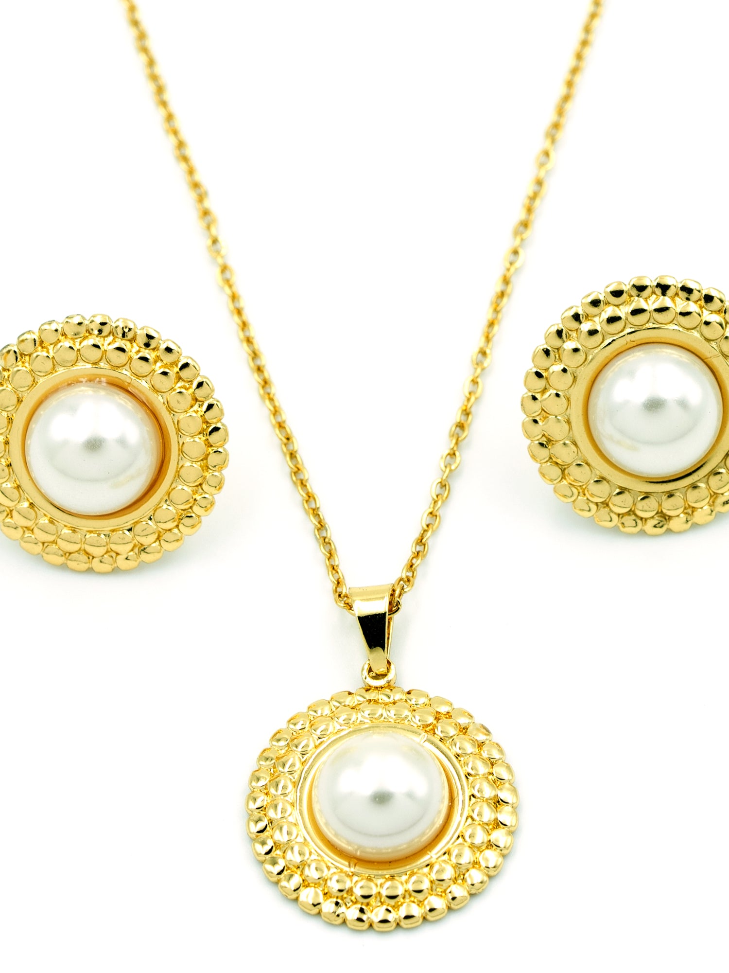 Artklim Pearl Radiance Anti Tarnish Jewelry Set