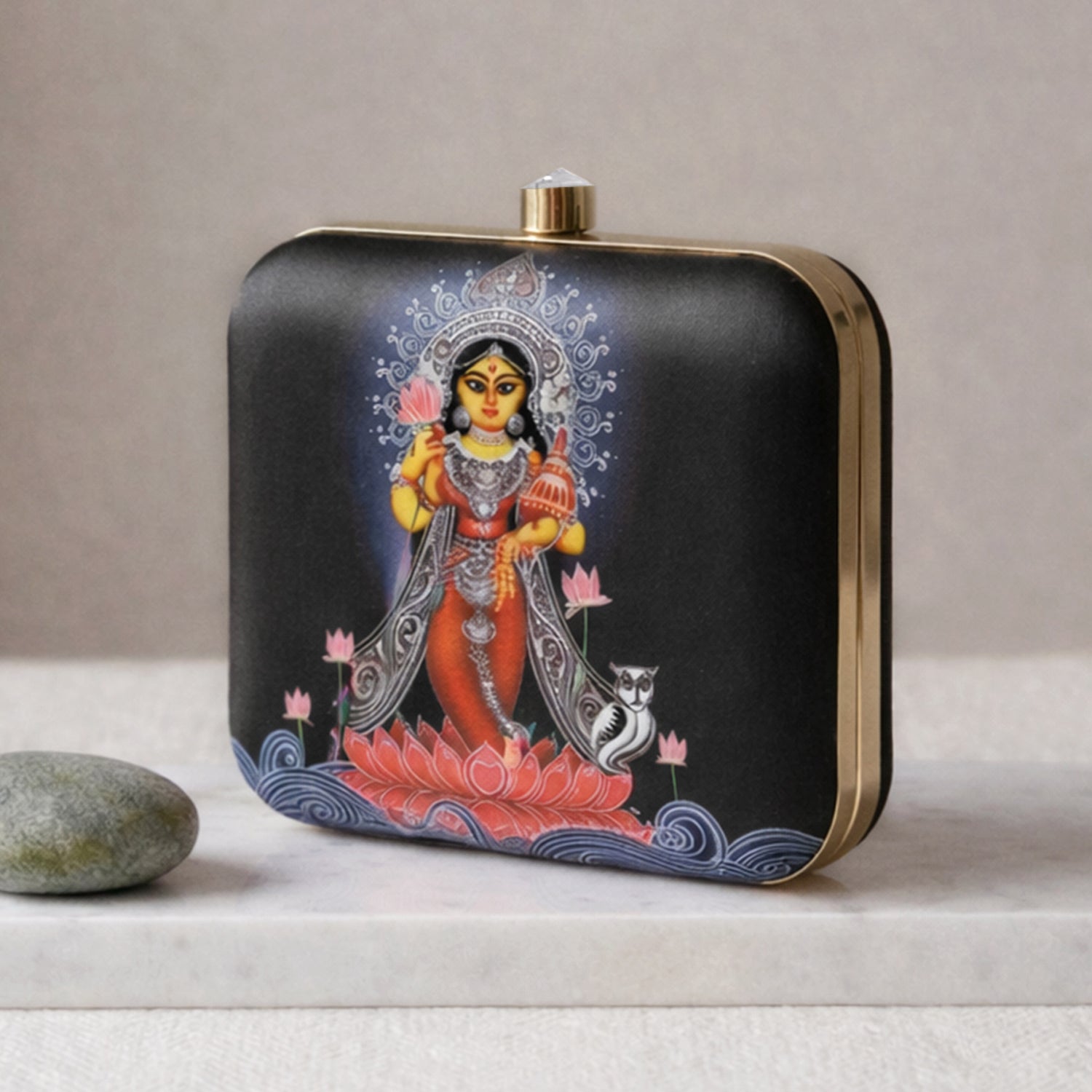 Artklim Divine Radiance Printed Clutch