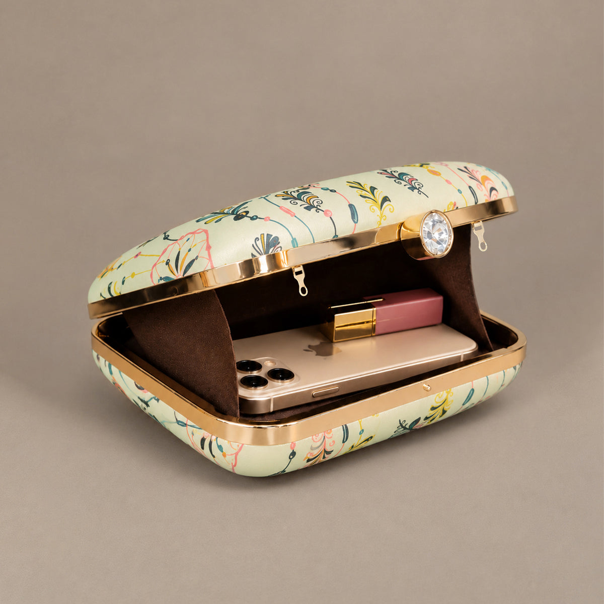 Artklim Colorful Dreamcatcher Feather Pattern Printed Clutch