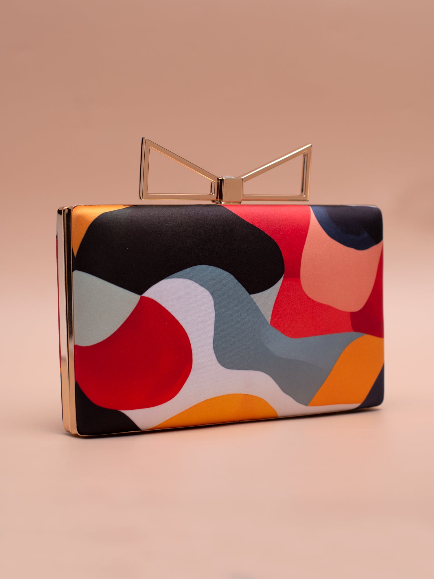 Artklim Shadow Play Abstract Art Printed Clutch