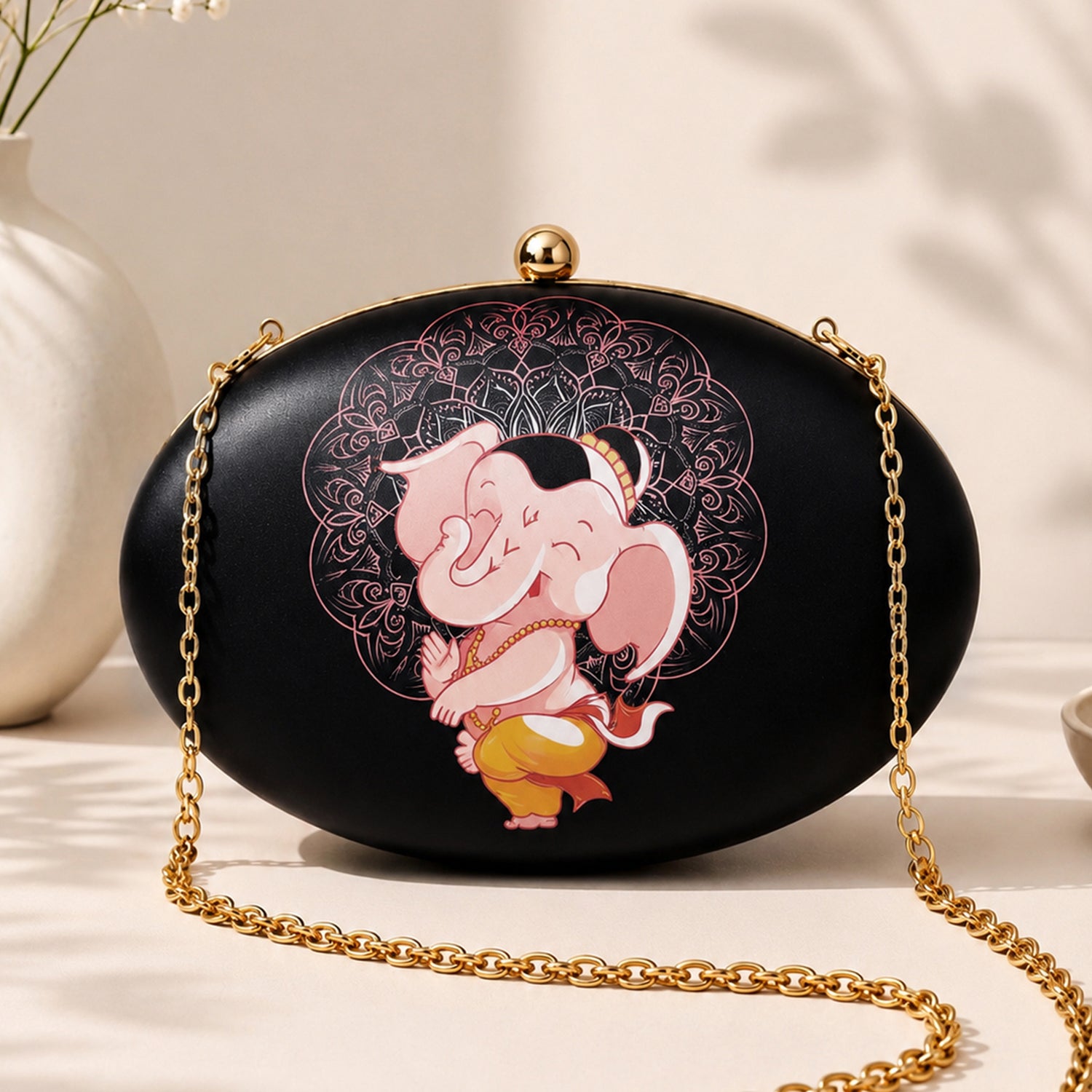 Ganesh Oval Clutch
