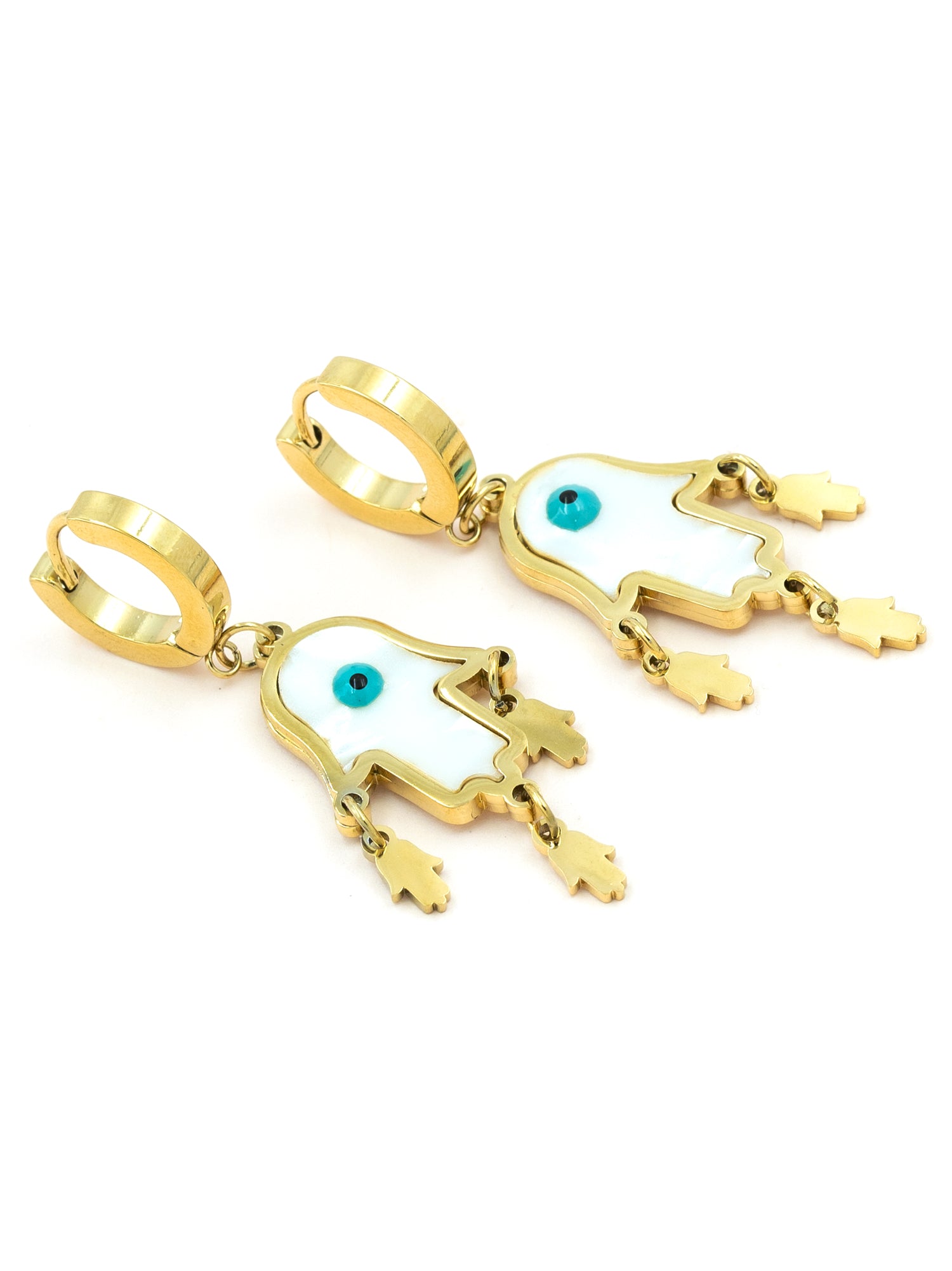 Artklim Hamsa Hand Anti-Tarnish Earrings