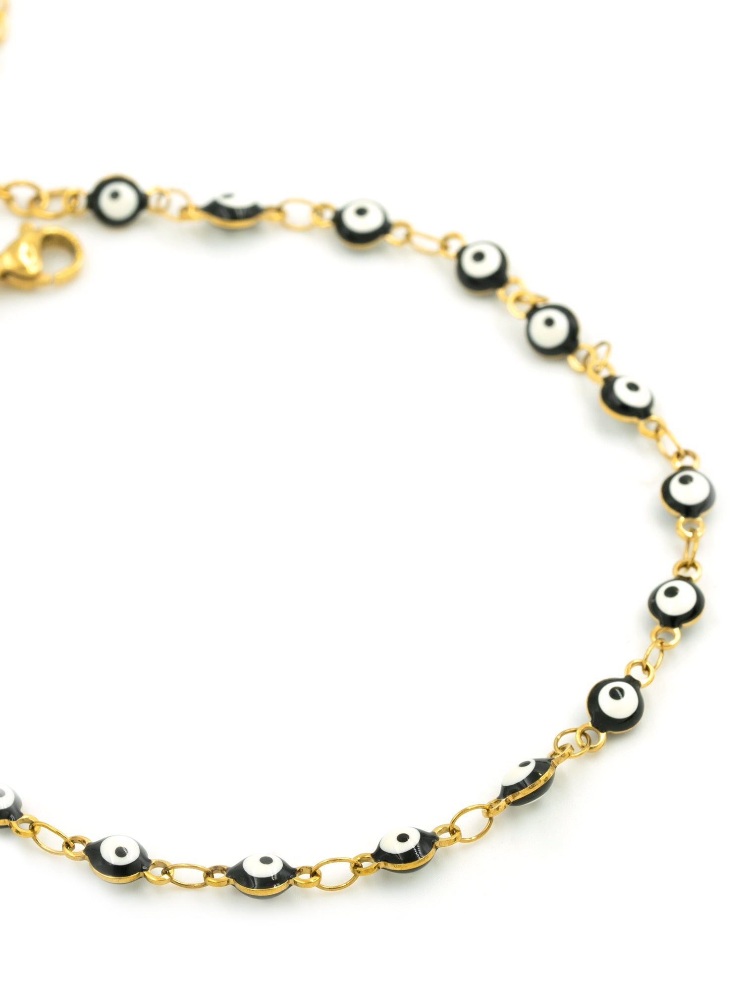 Artklim Classic Black Evil Eye Anti Tarnish Anklet