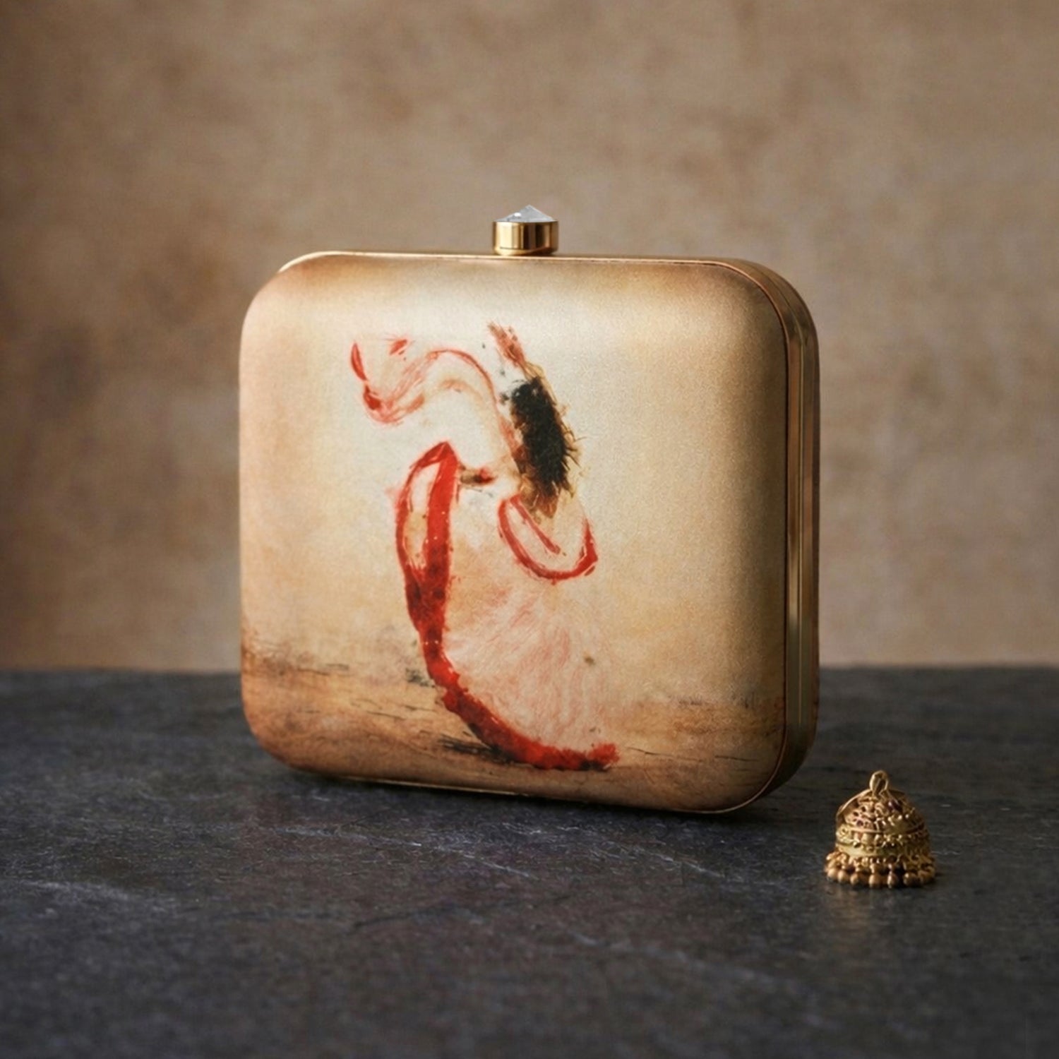 Artklim Ethereal Motion Printed Clutch