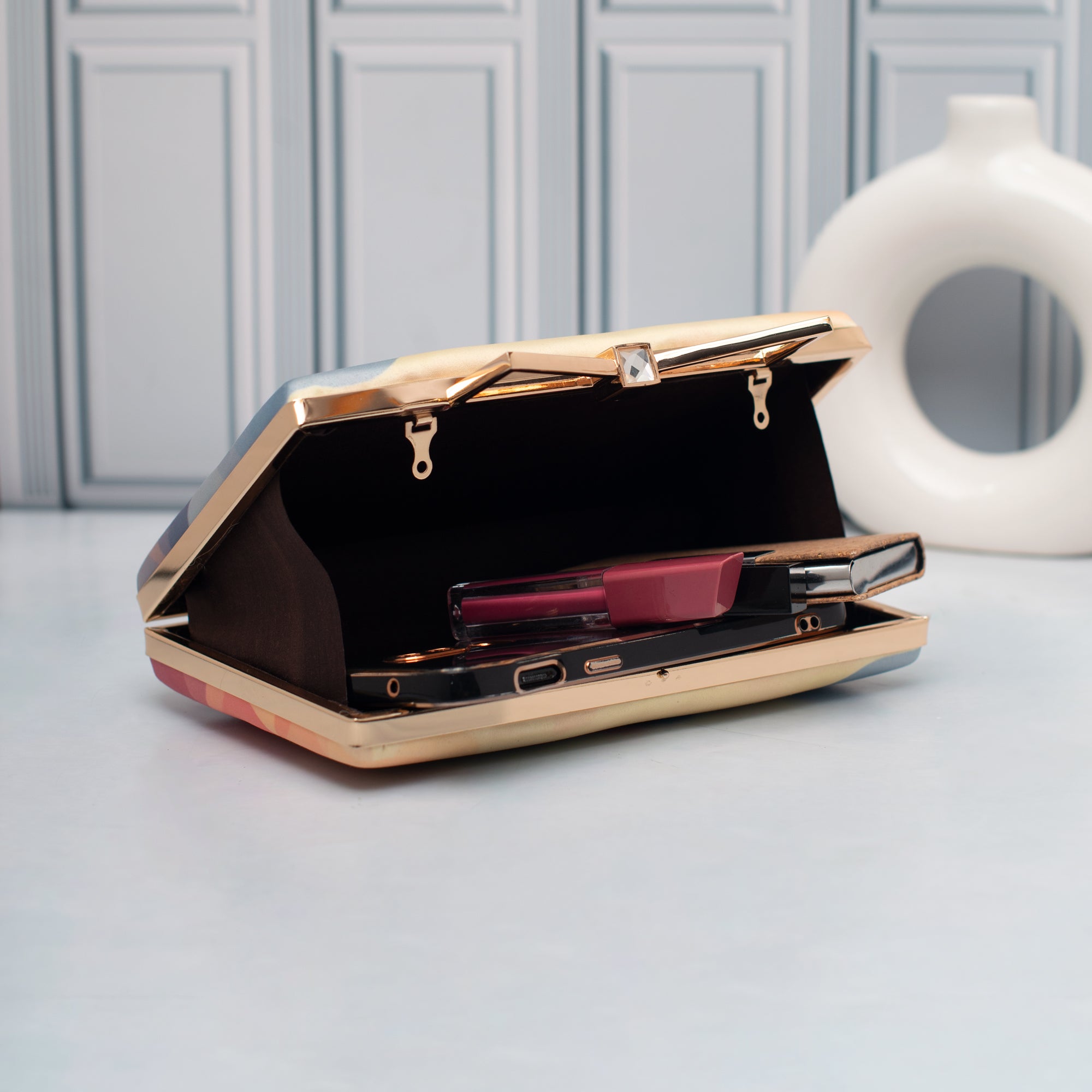 Artklim Artisan Floral Elegance Printed Clutch