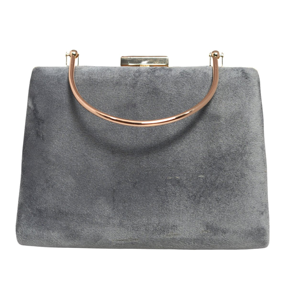 Grey Fabric Clutch