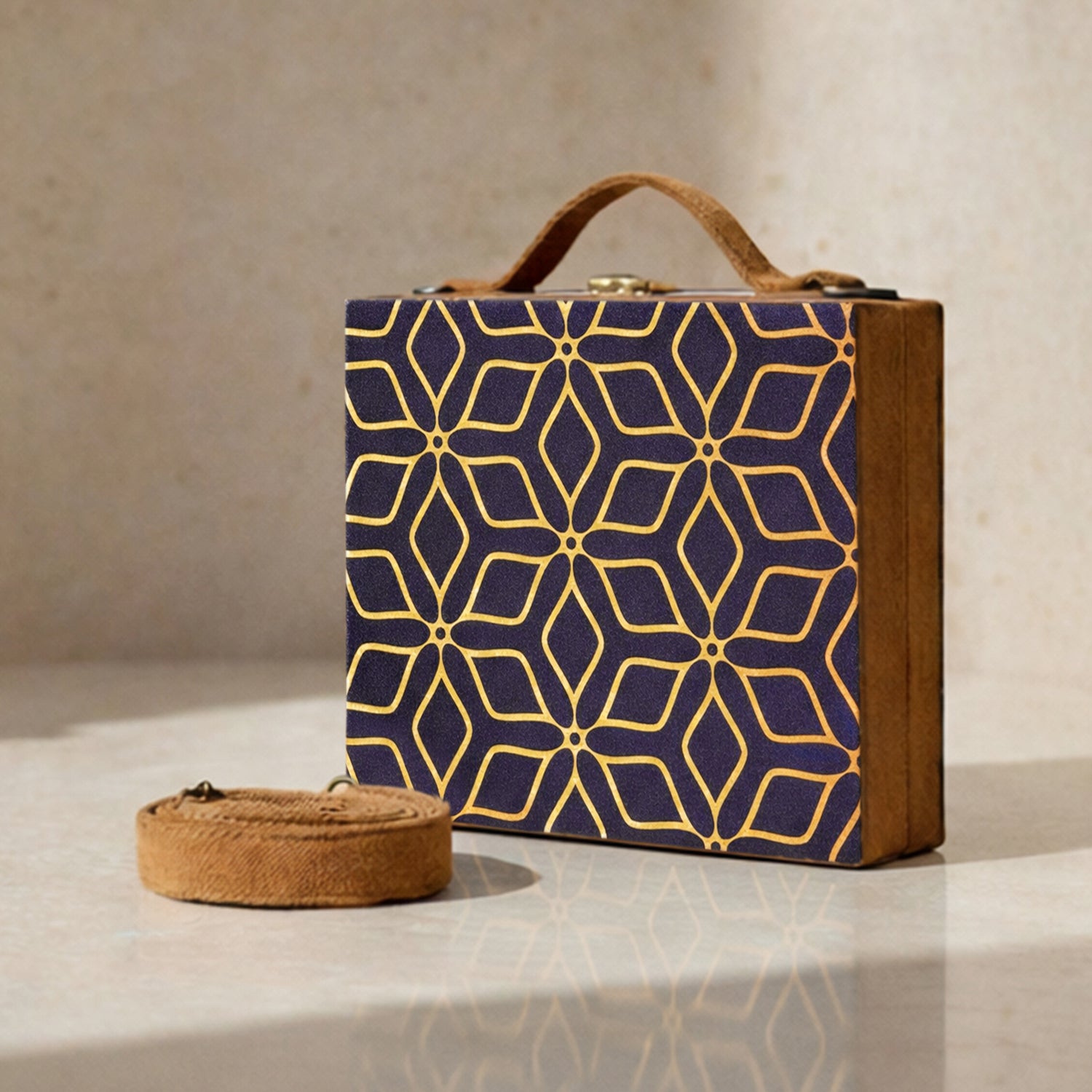 Rustic Floral Symmetrical Suitcase Style