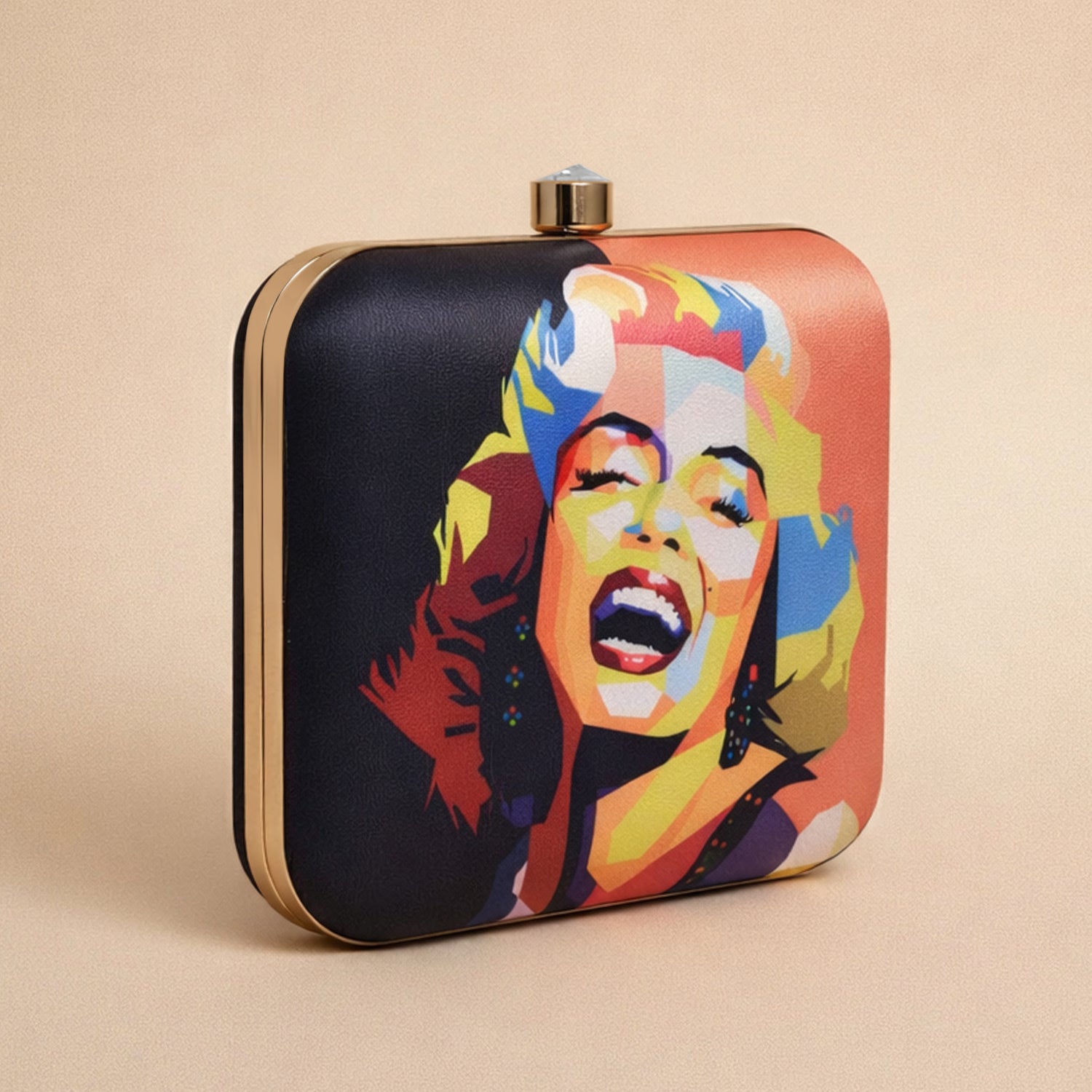 Artklim Marilyn Monroe Printed Clutch