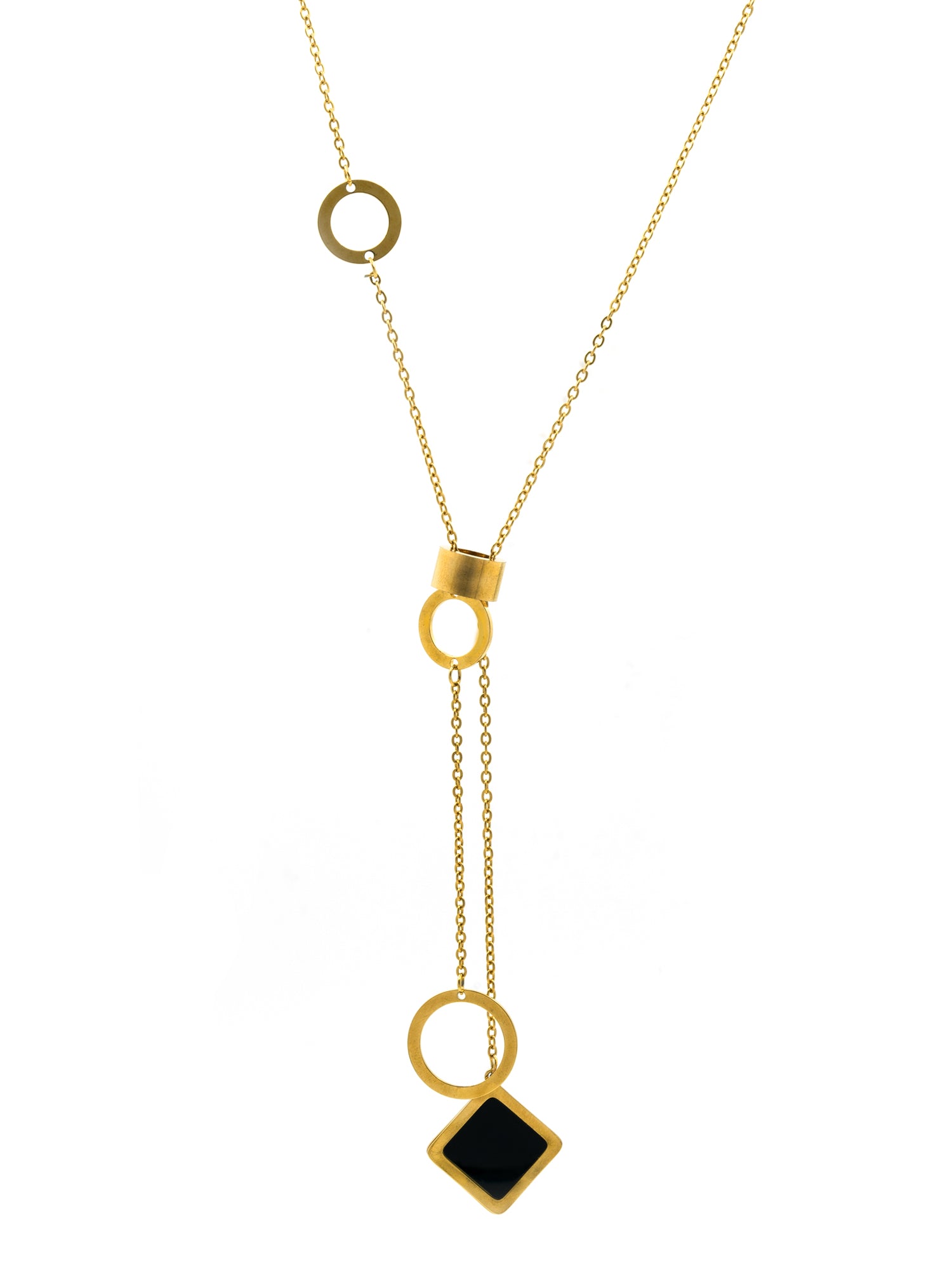 Artklim Gold Plated Modern Geometry Anti-Tarnish Necklace