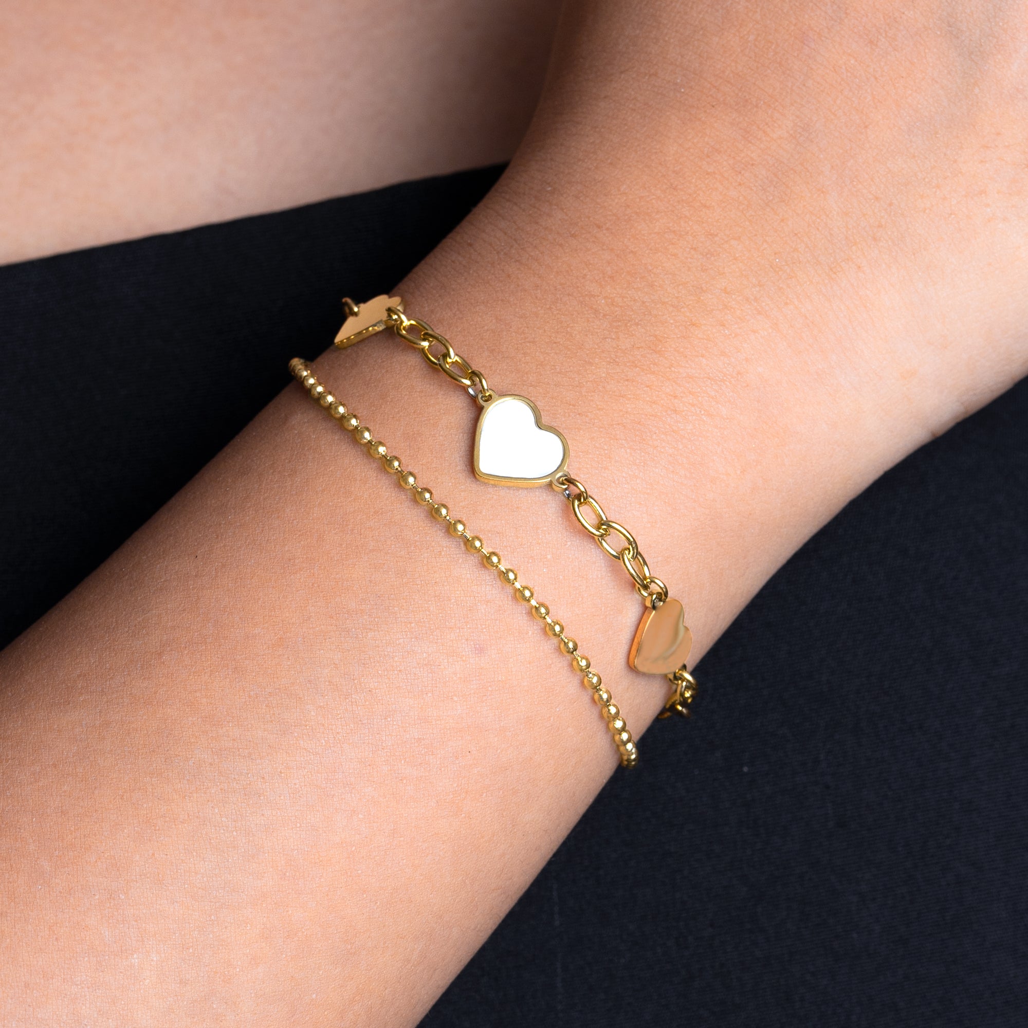 Artklim Trinity Heart Charm Bracelet