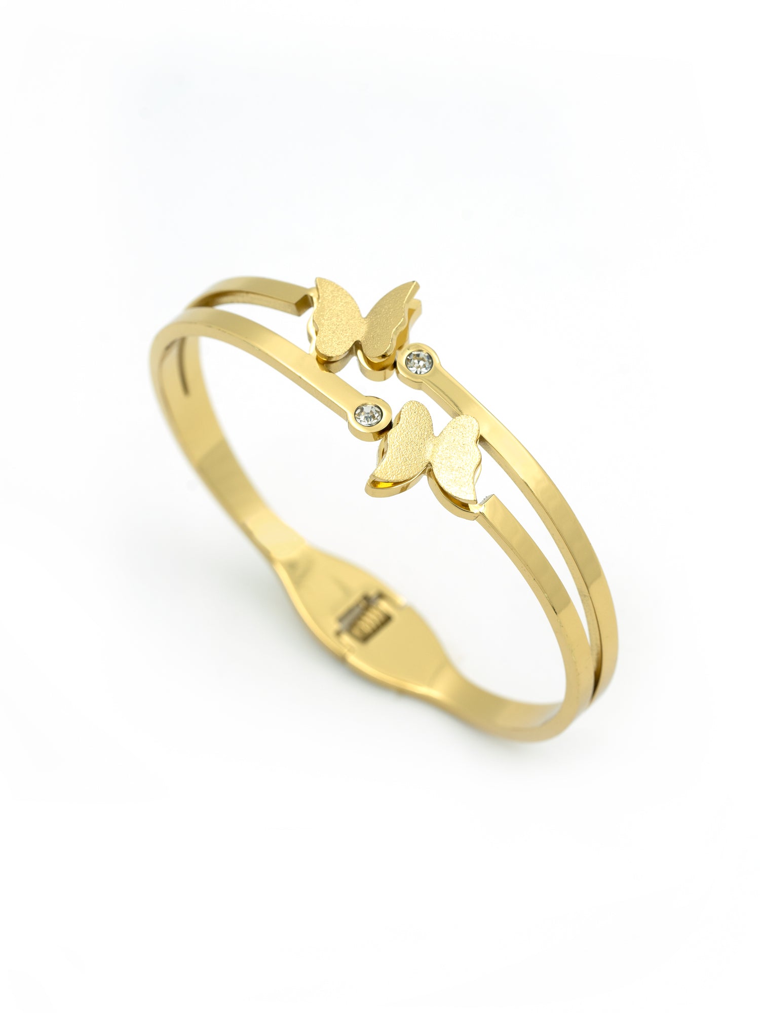 Artklim Gold Plated Anti Tarnish Butterfly Sparkle Bracelet