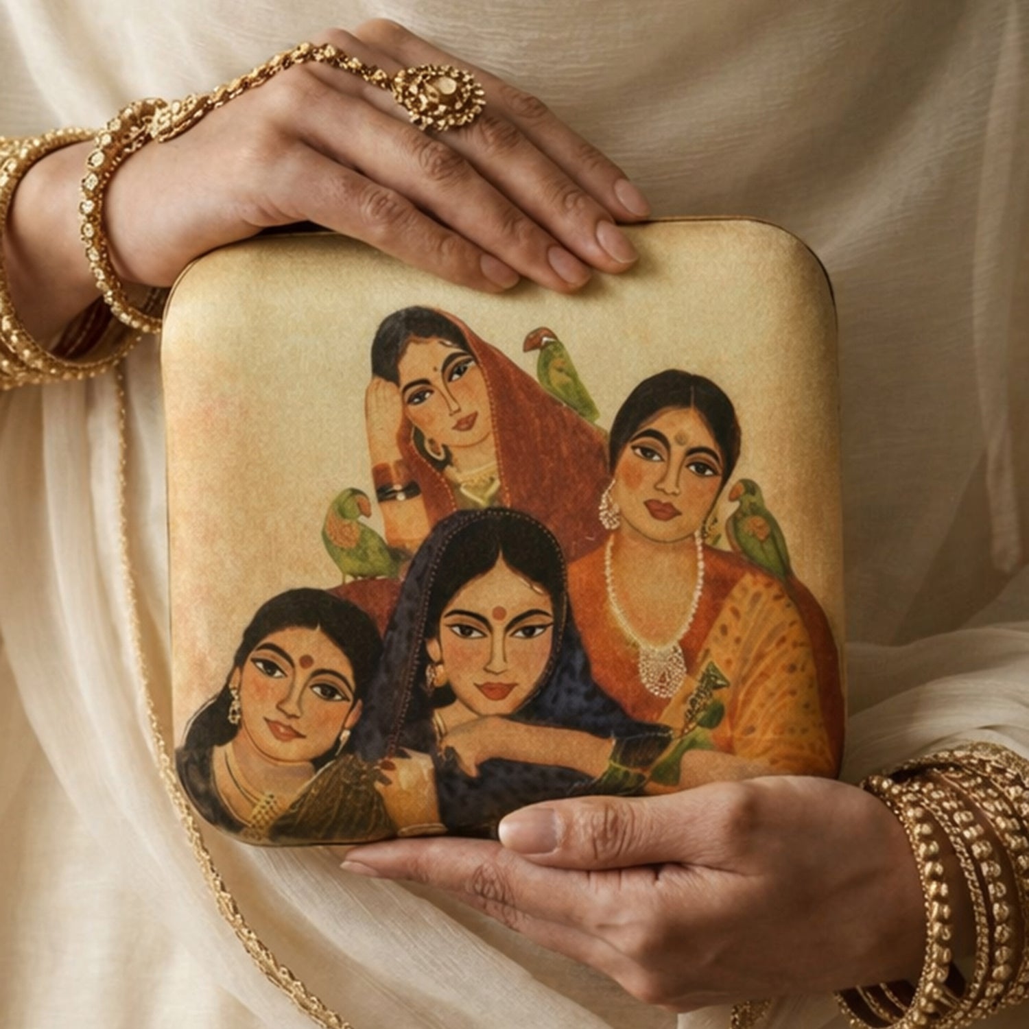 Artklim Sisterhood Cultural Grace Printed Clutch