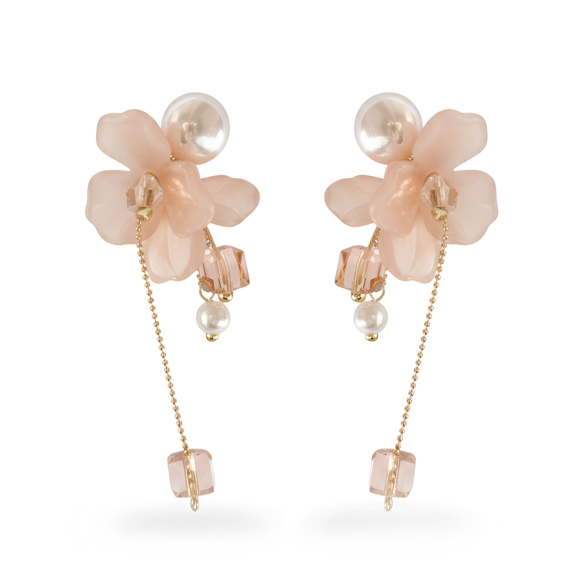 Artklim Anti-Tarnish Gold Plated Long Drop Earrings For Women