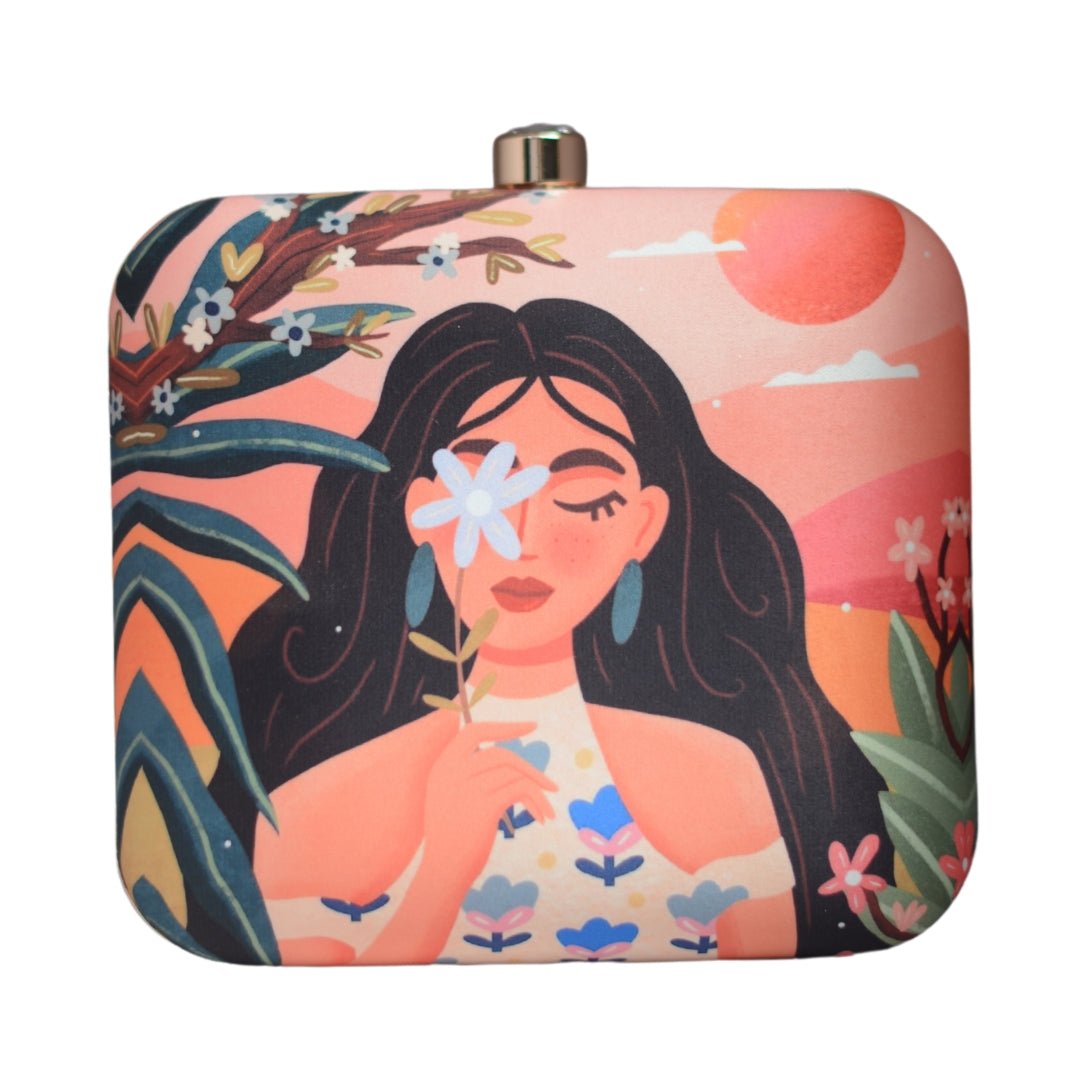 Artklim Beach Vibes Printed Clutch