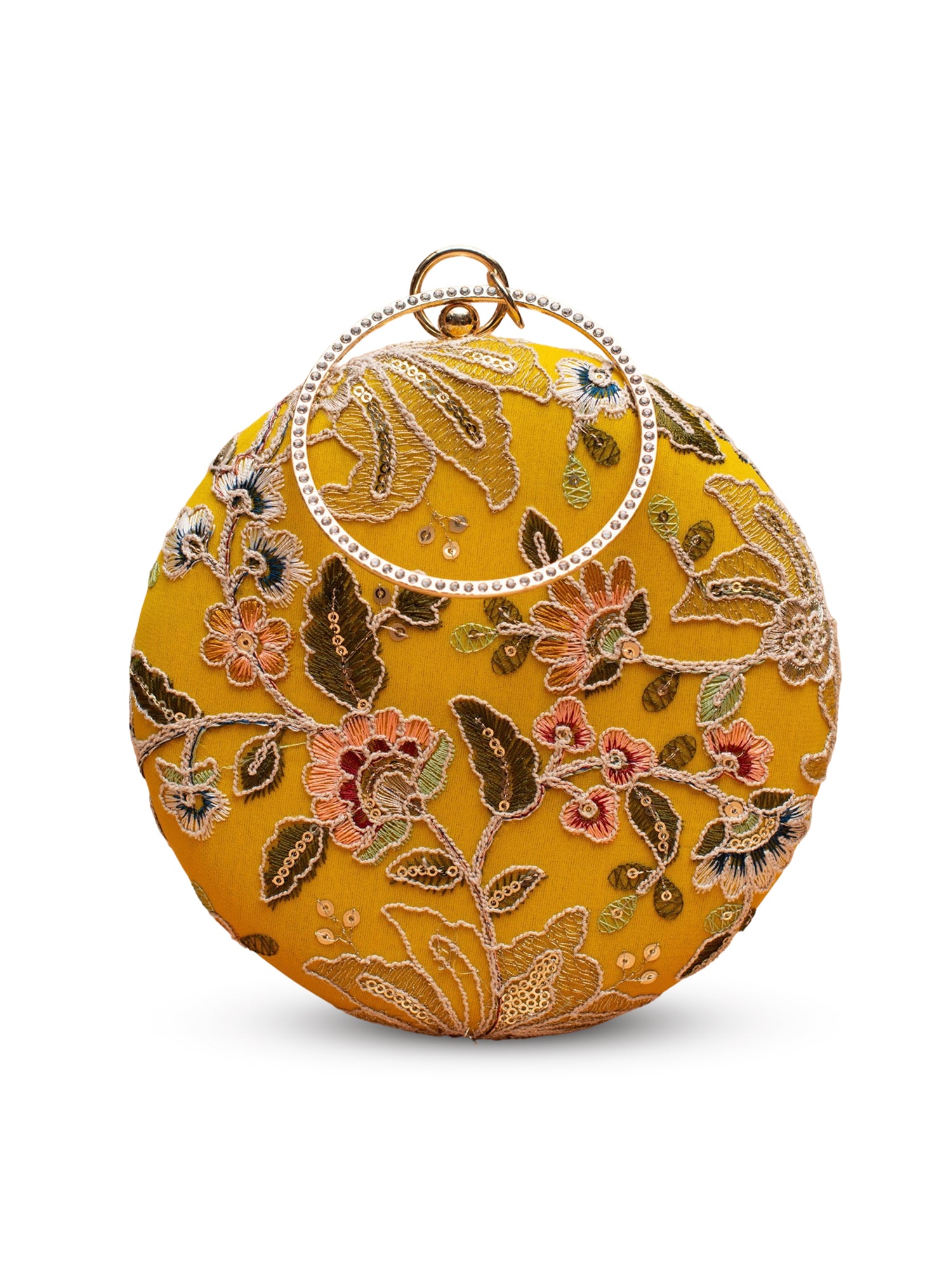 Artklim Yellow Blossom Round Purse