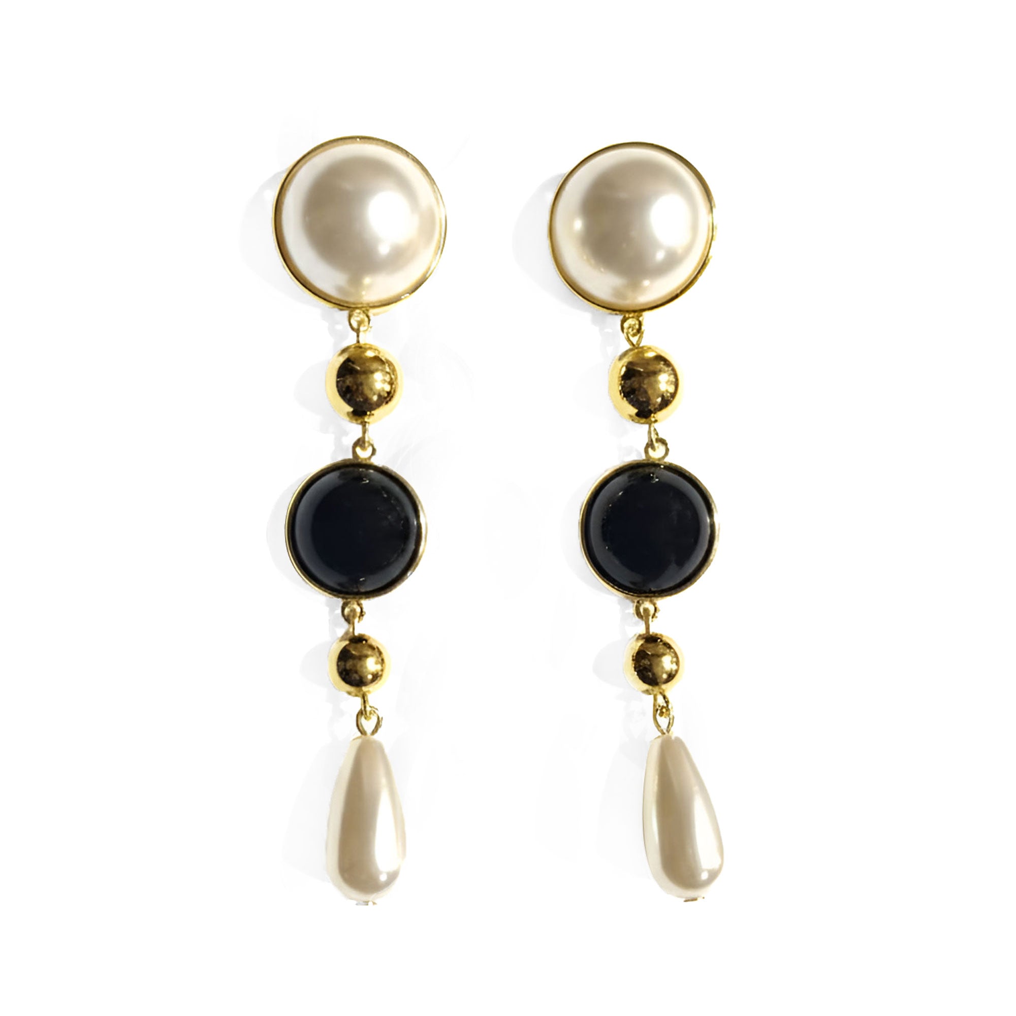 Artklim Anti-Tarnish Gold Plated Long Drop Earrings For Women