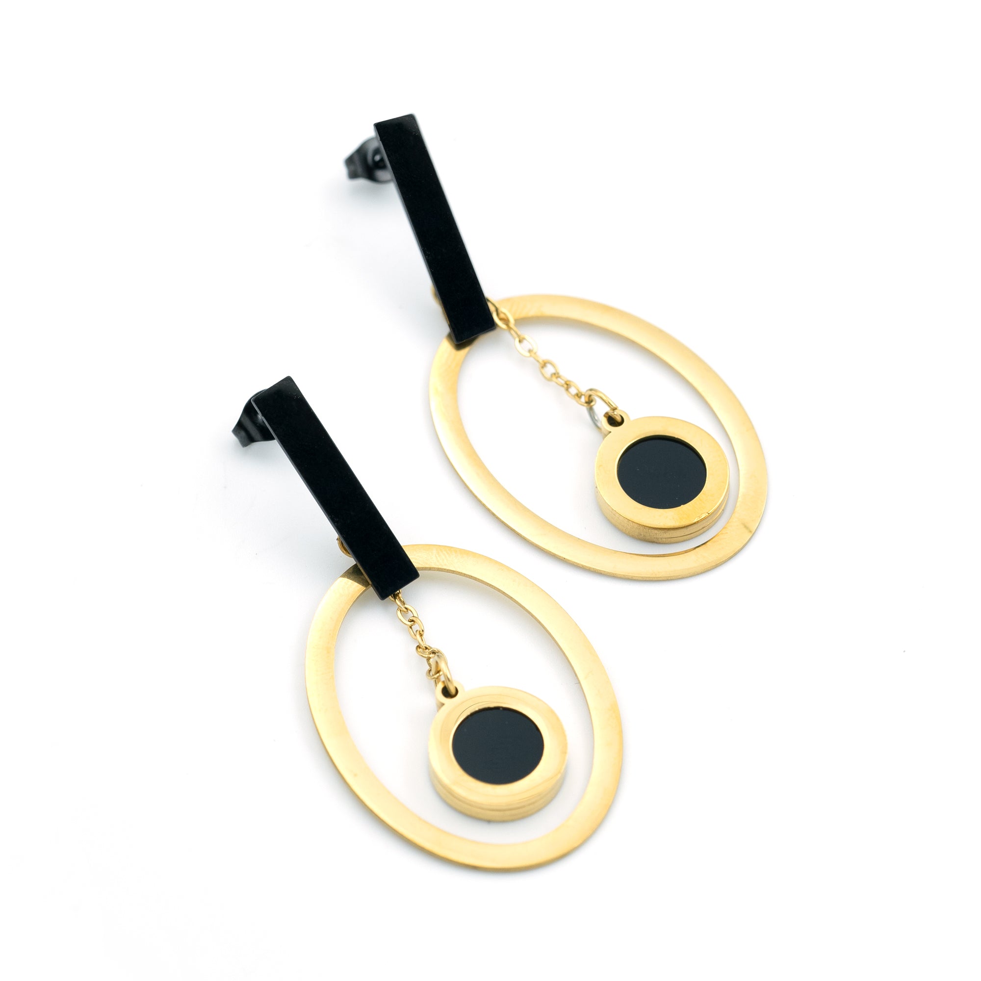 Artklim Eclipse Charm Hoop Earrings