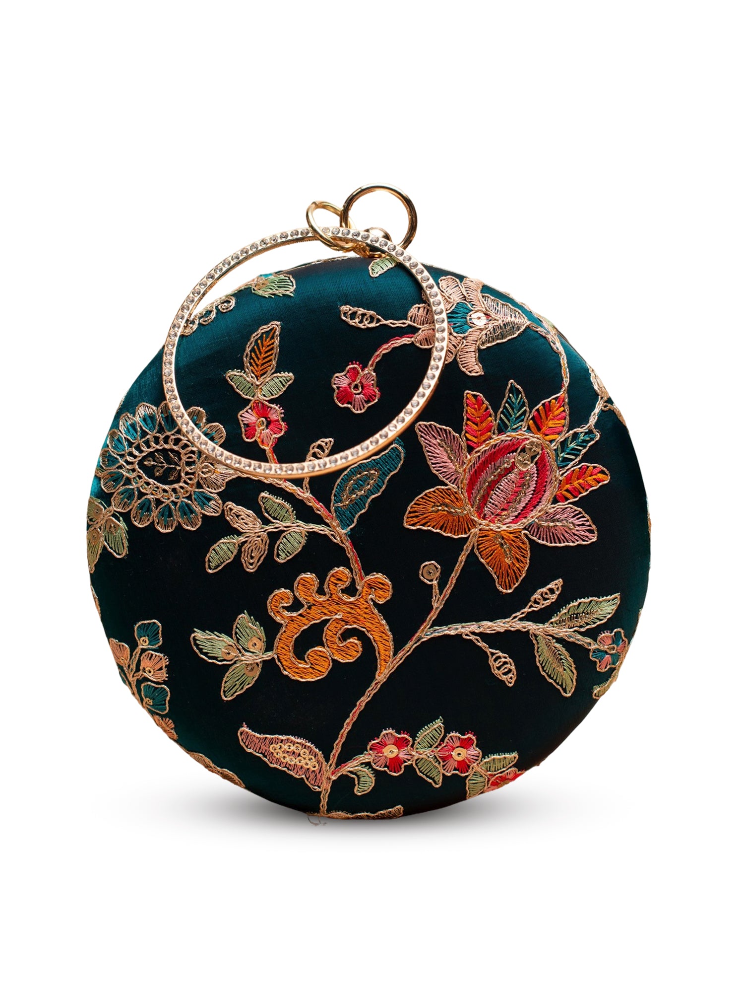 Artklim Emerald Garden Round Clutch