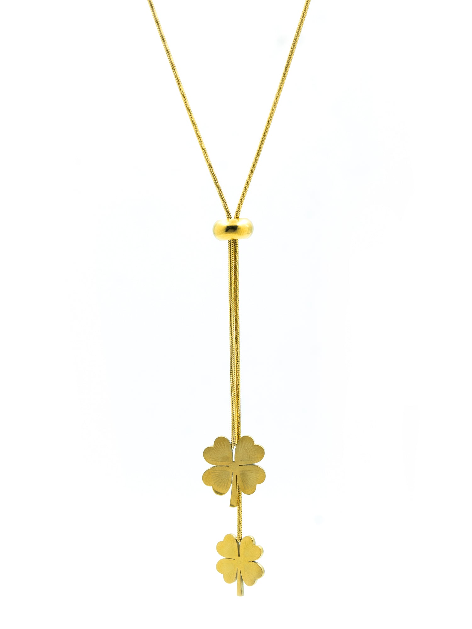 Artklim Gold Plated Lucky Clover Anti-Tarnish Necklace