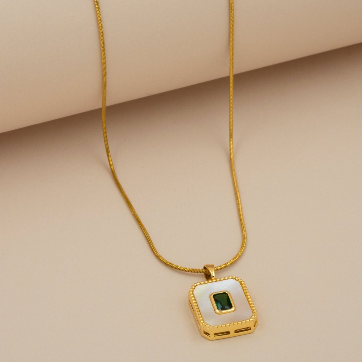 Artklim Gold Plated MOP Pendant Necklace
