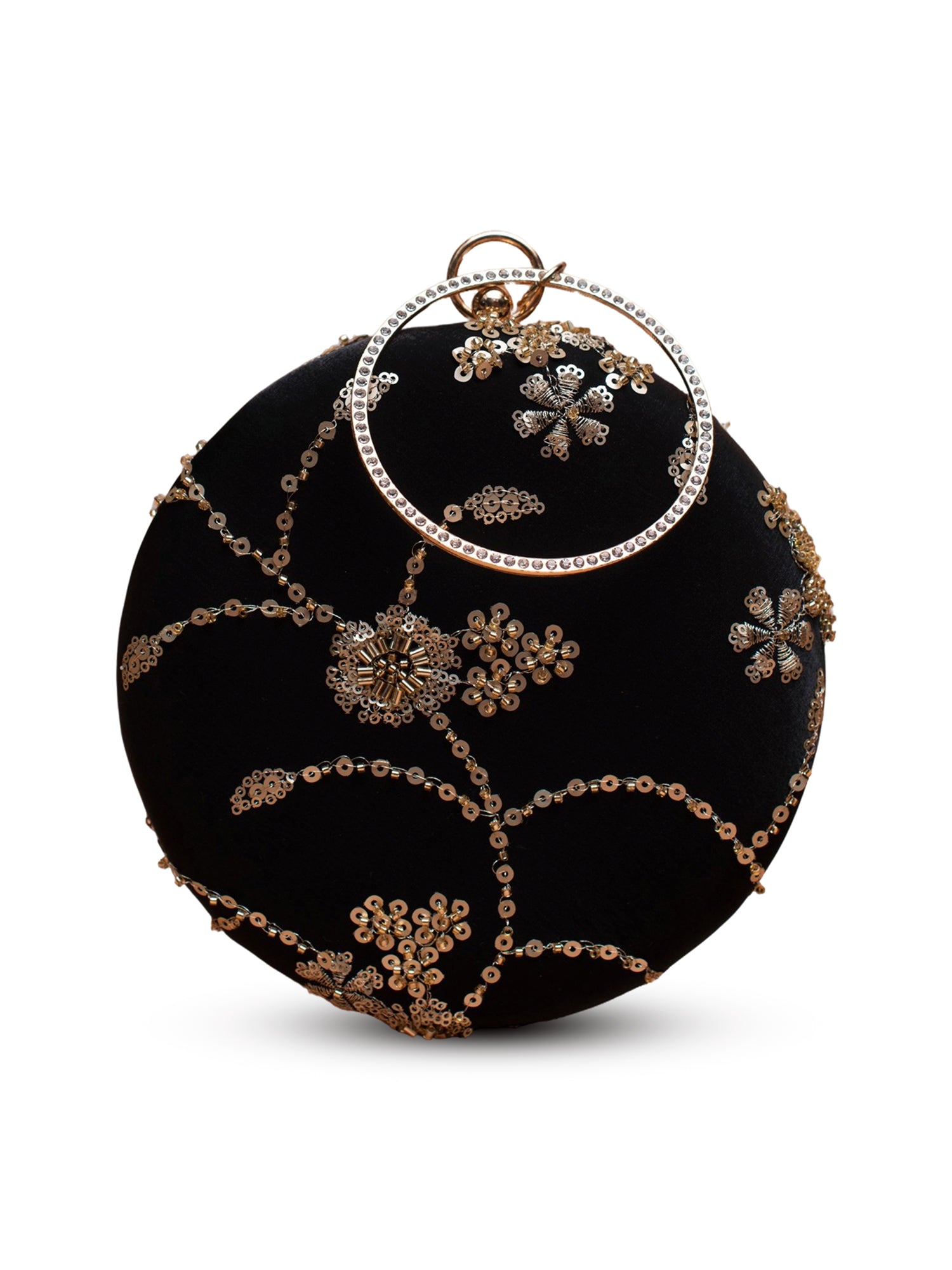 Artklim Midnight Bloom Round Clutch