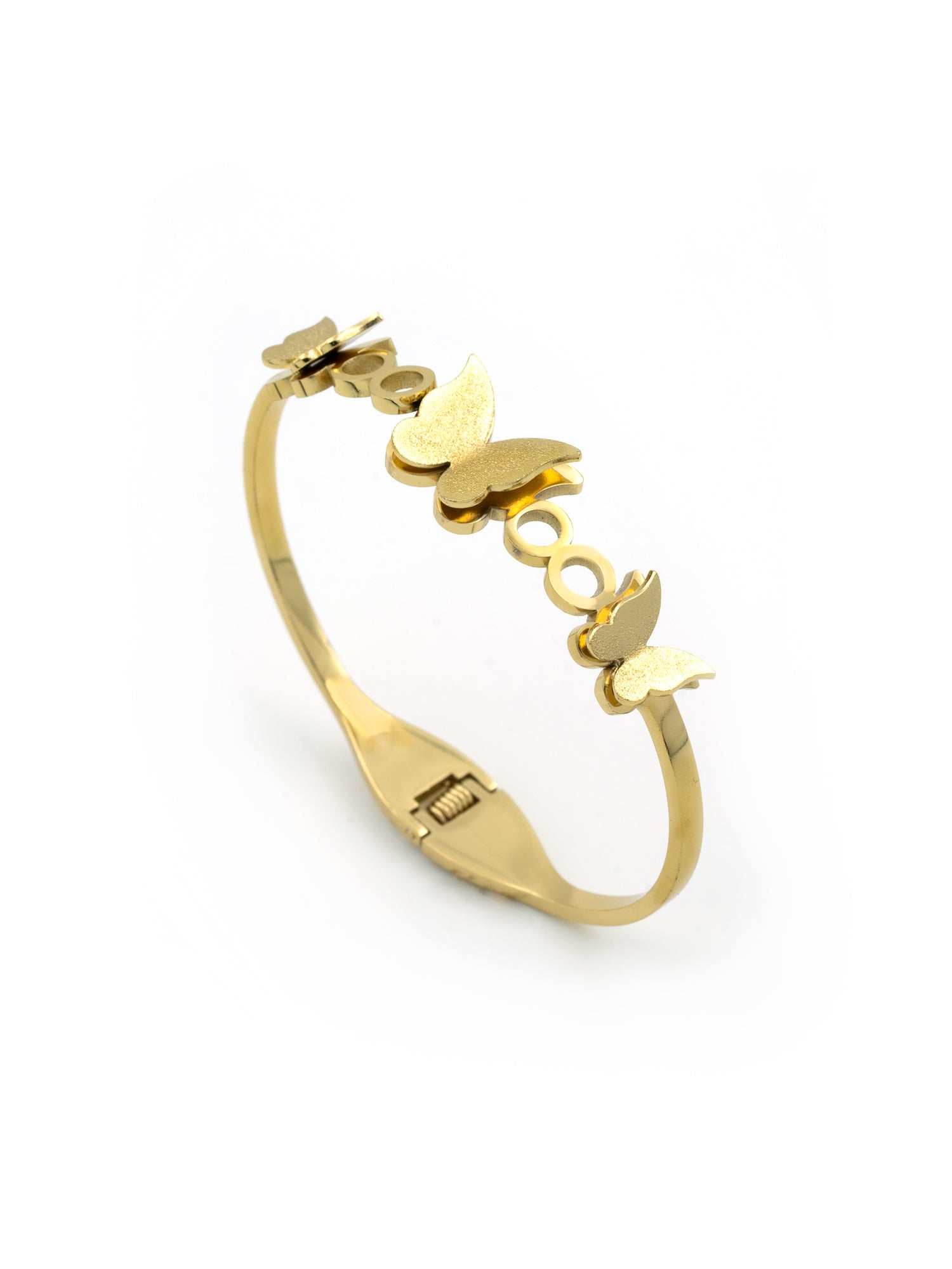 Artklim Gold Plated Butterfly Anti Tarnish Charm Bracelet