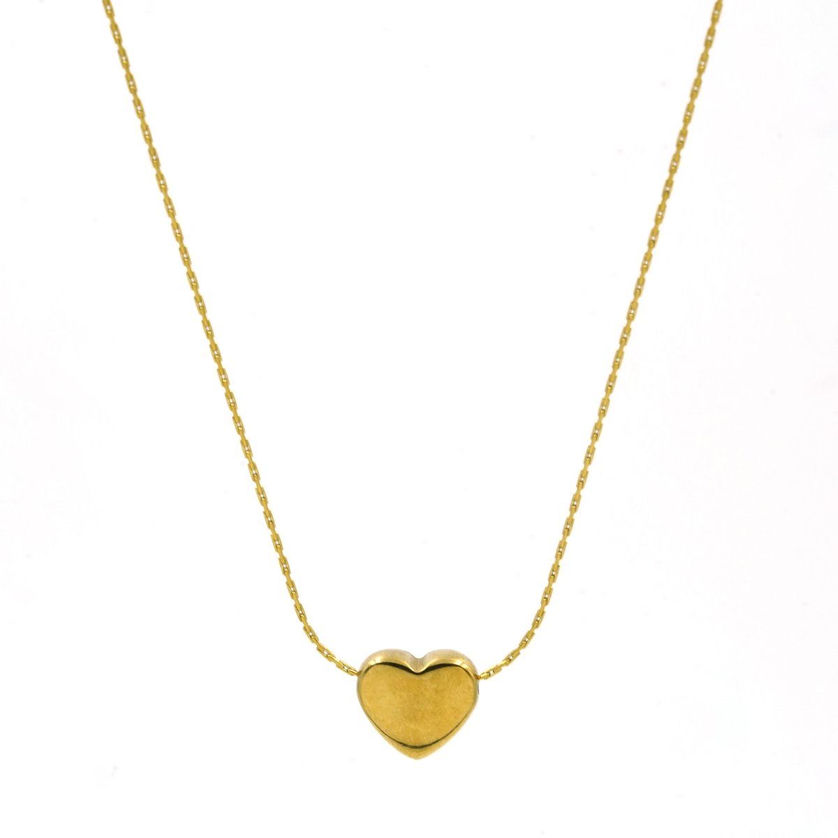 Artklim Gold Plated Guild Heart Pendant Necklace