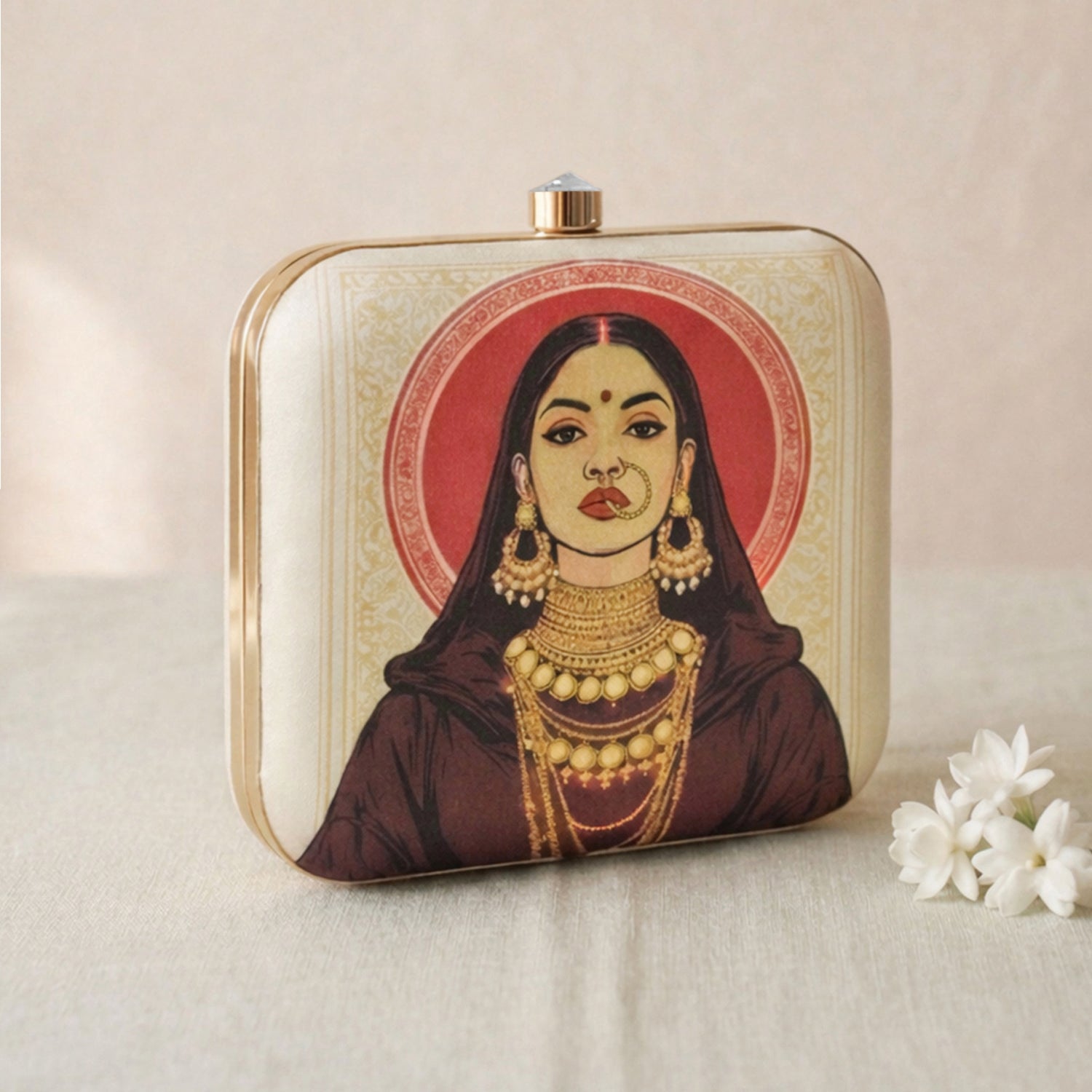 Artklim Rhythmic Elegance Classical Dance Printed Clutch