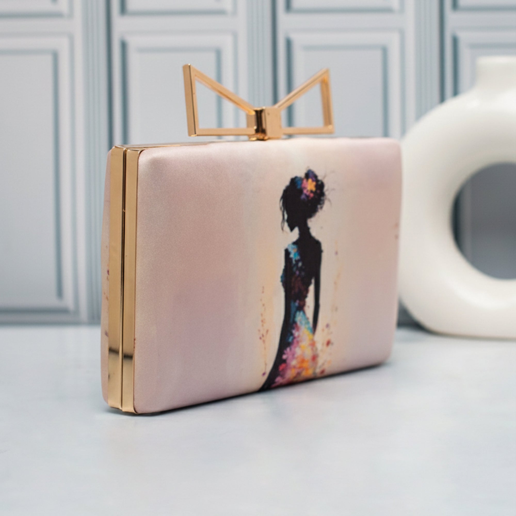 Artklim Artistry in Bloom Printed Clutch