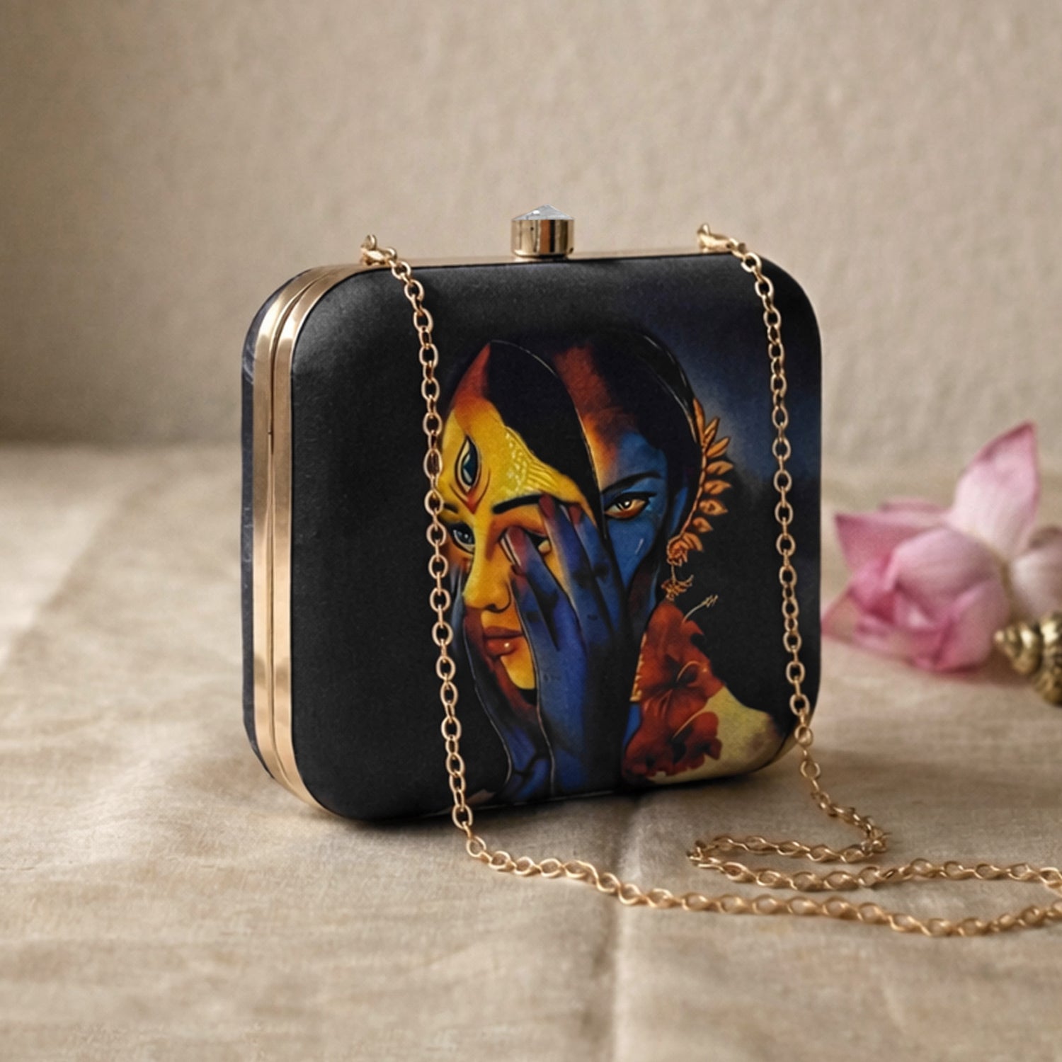 Artklim Duality Shakti Artistic Clutch printed