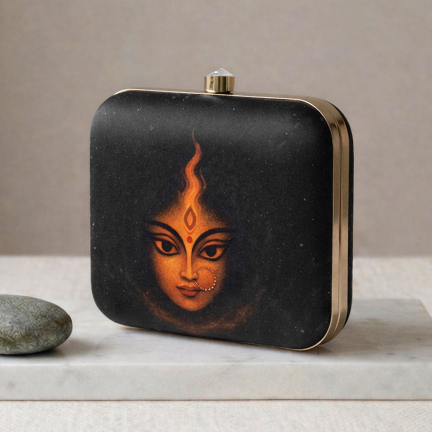 Artklim The Divine Flame Goddess Printed Clutch
