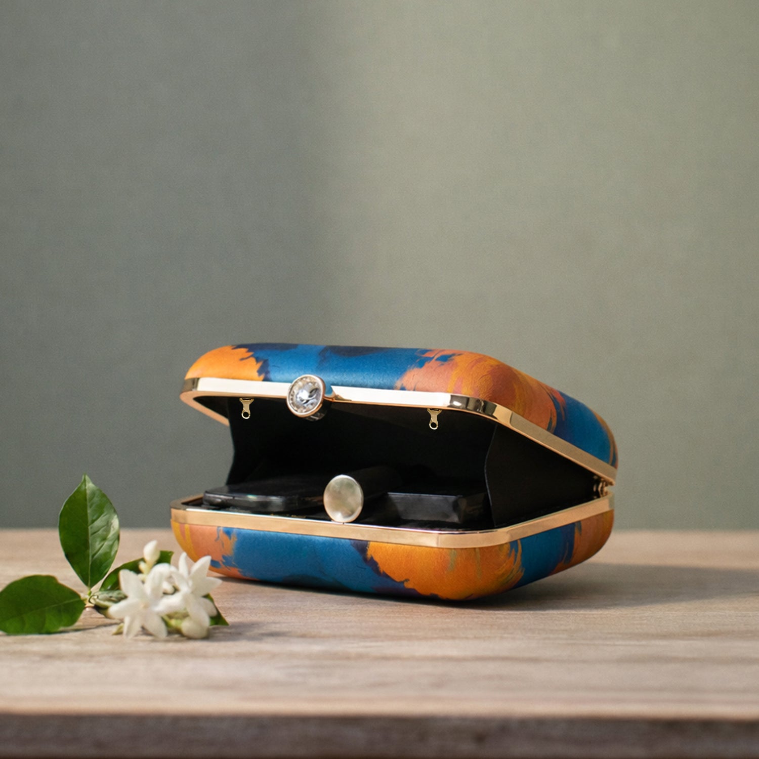 Artklim Multicolour Woman Portrait Clutch