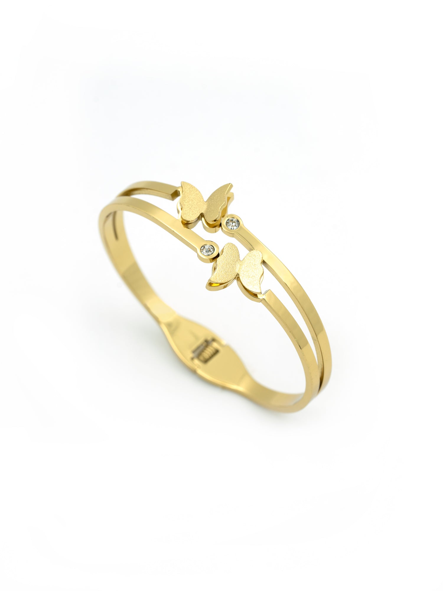 Artklim Gold Plated Anti Tarnish Butterfly Sparkle Bracelet