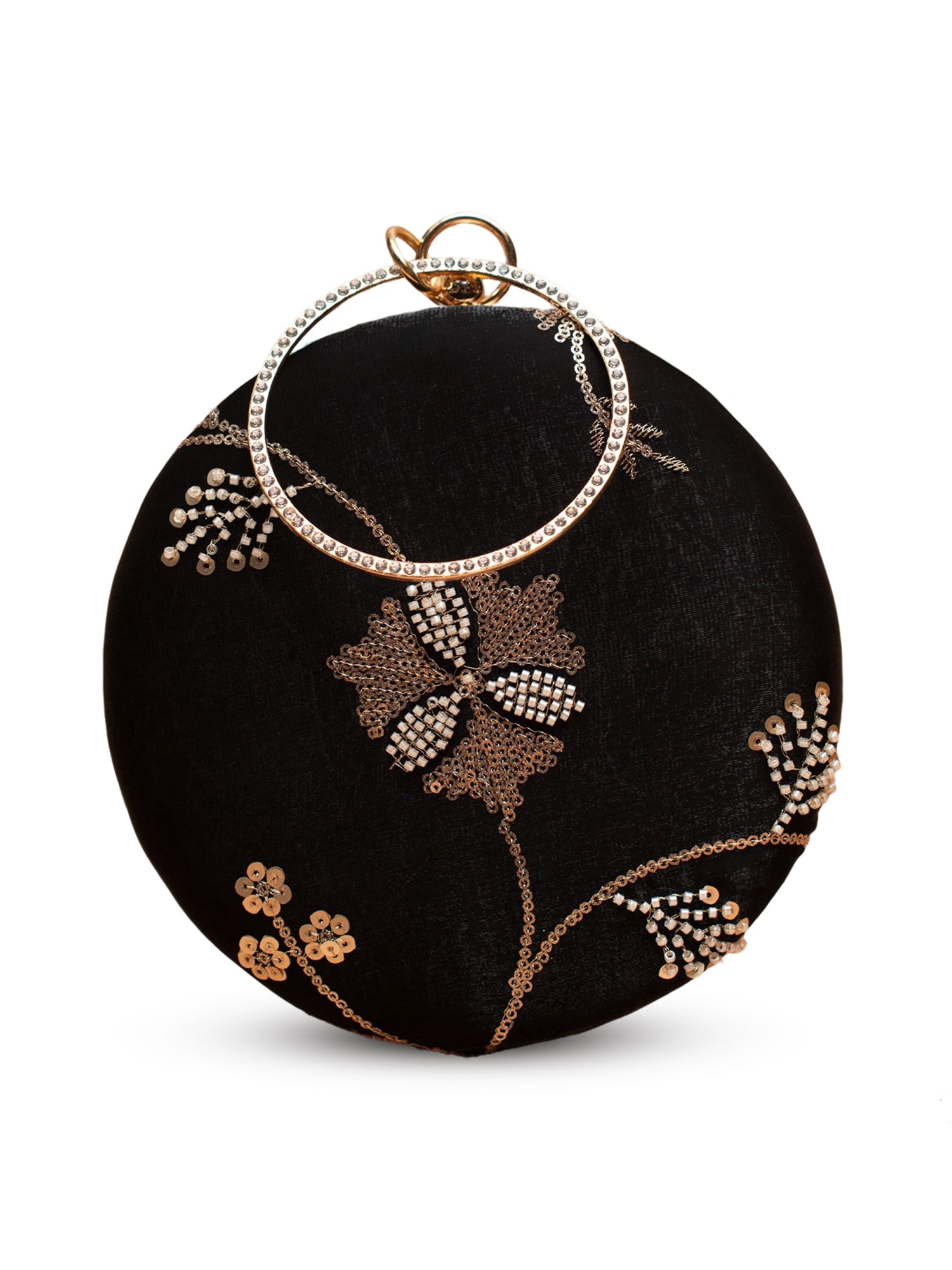 Artklim Noir Petal Round Clutch